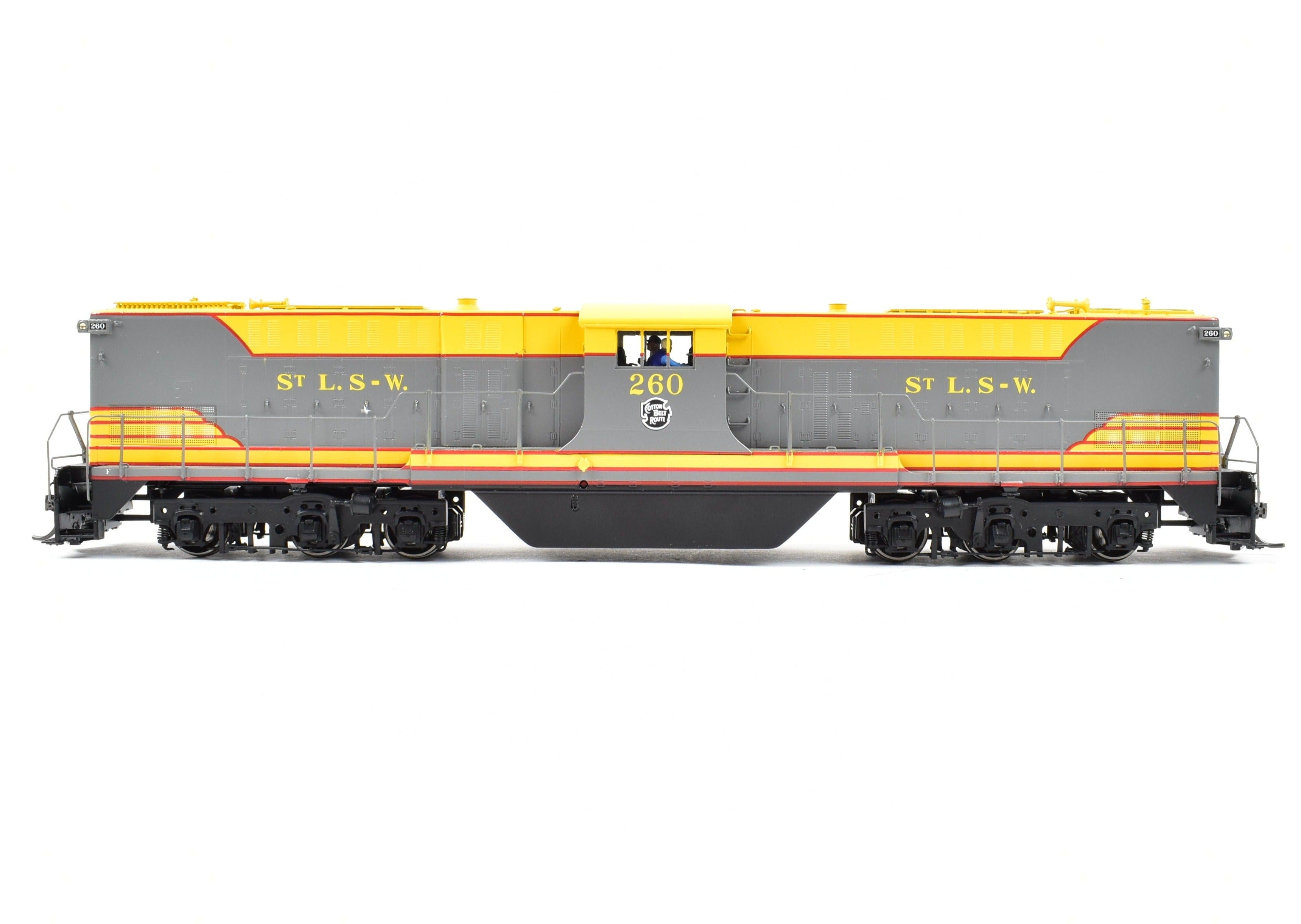 HO Scale Brass Model - Cotton Belt Baldwin Center Cab Diesel DT - 6 - 6 - 2000 F/P Division Point SSW Locomotive by DVP