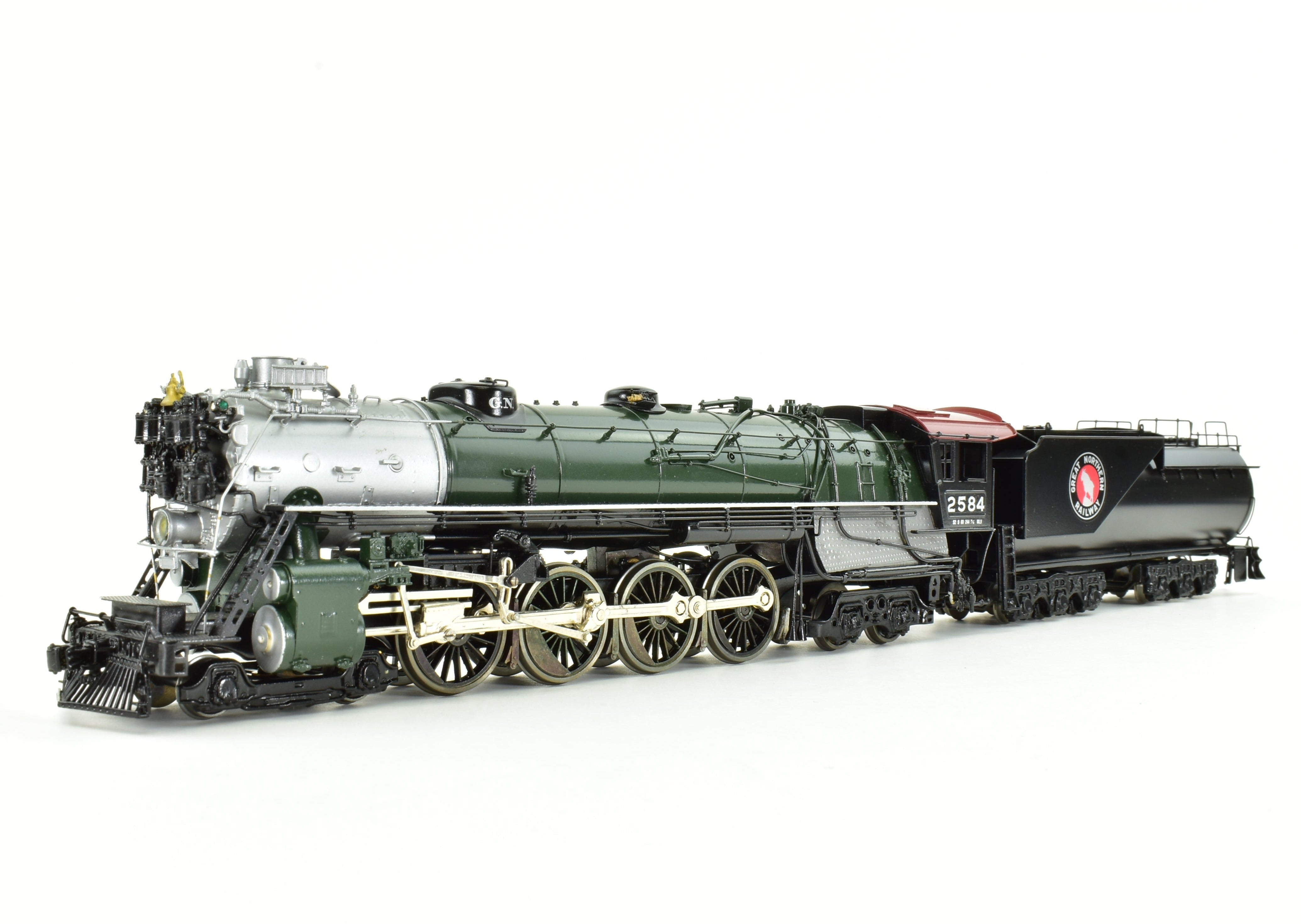 Rare 1987 HO Brass GN - Great Northern 4-8-4 Class S-2 Factory Painted Crown Model