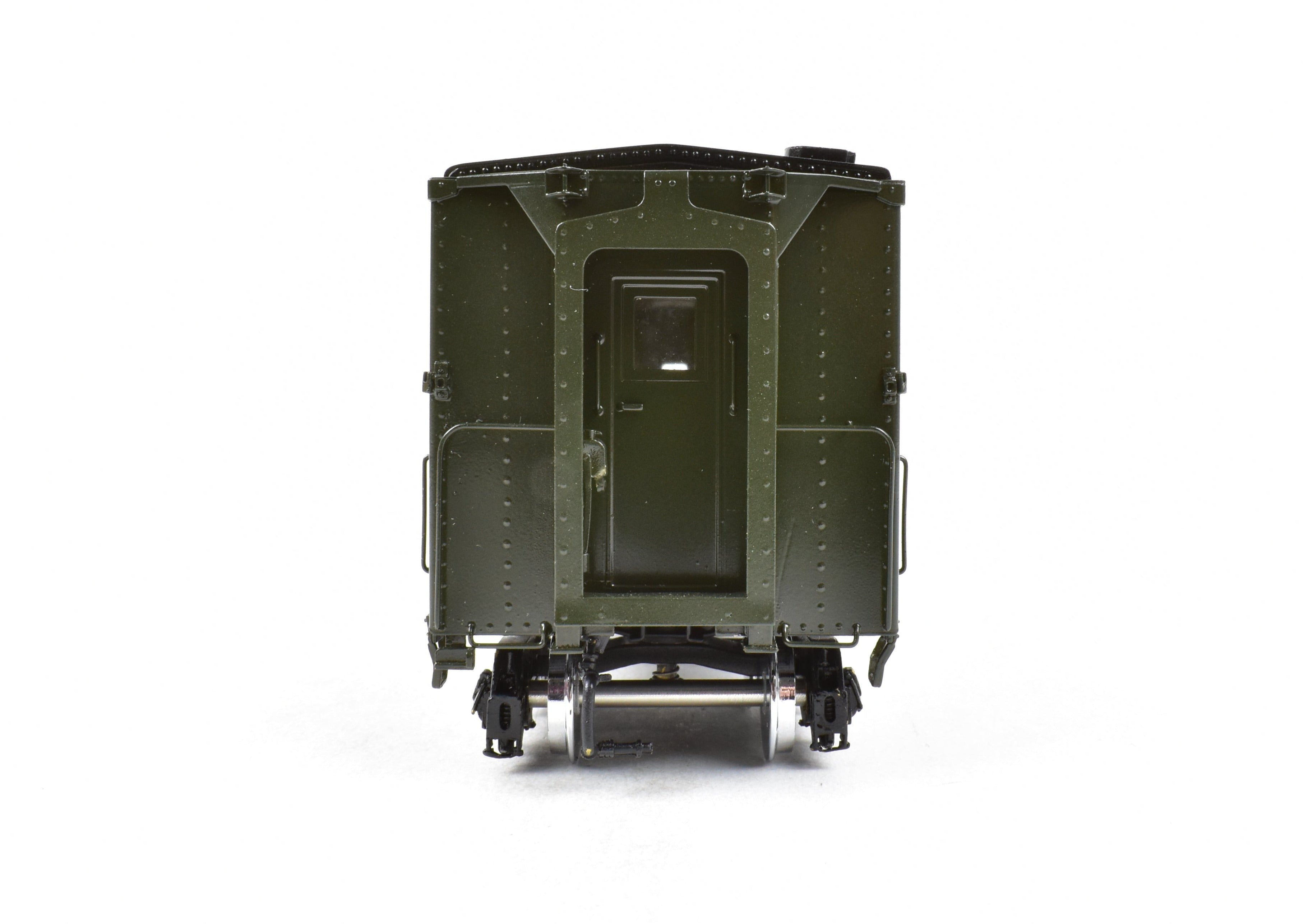 Steam Brass Pullman Troop Kitchen Car FP K100 Model by River Raisin, Ideal for Model Train Enthusiasts