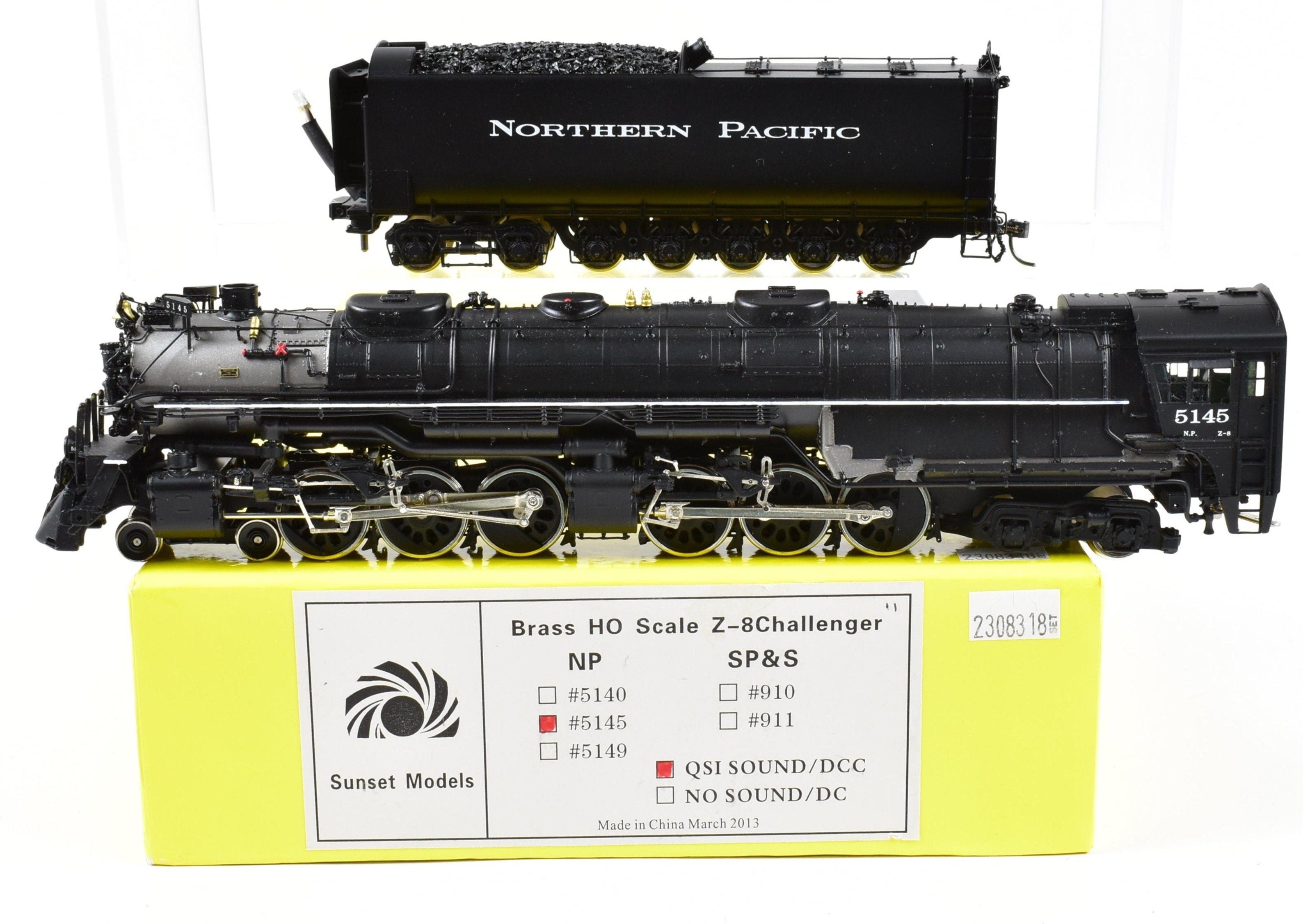HO Scale Brass Sunset Models Northern Pacific Z - 8 4 - 6 - 6 - 4 Challenger #5145 with DCC & Sound
