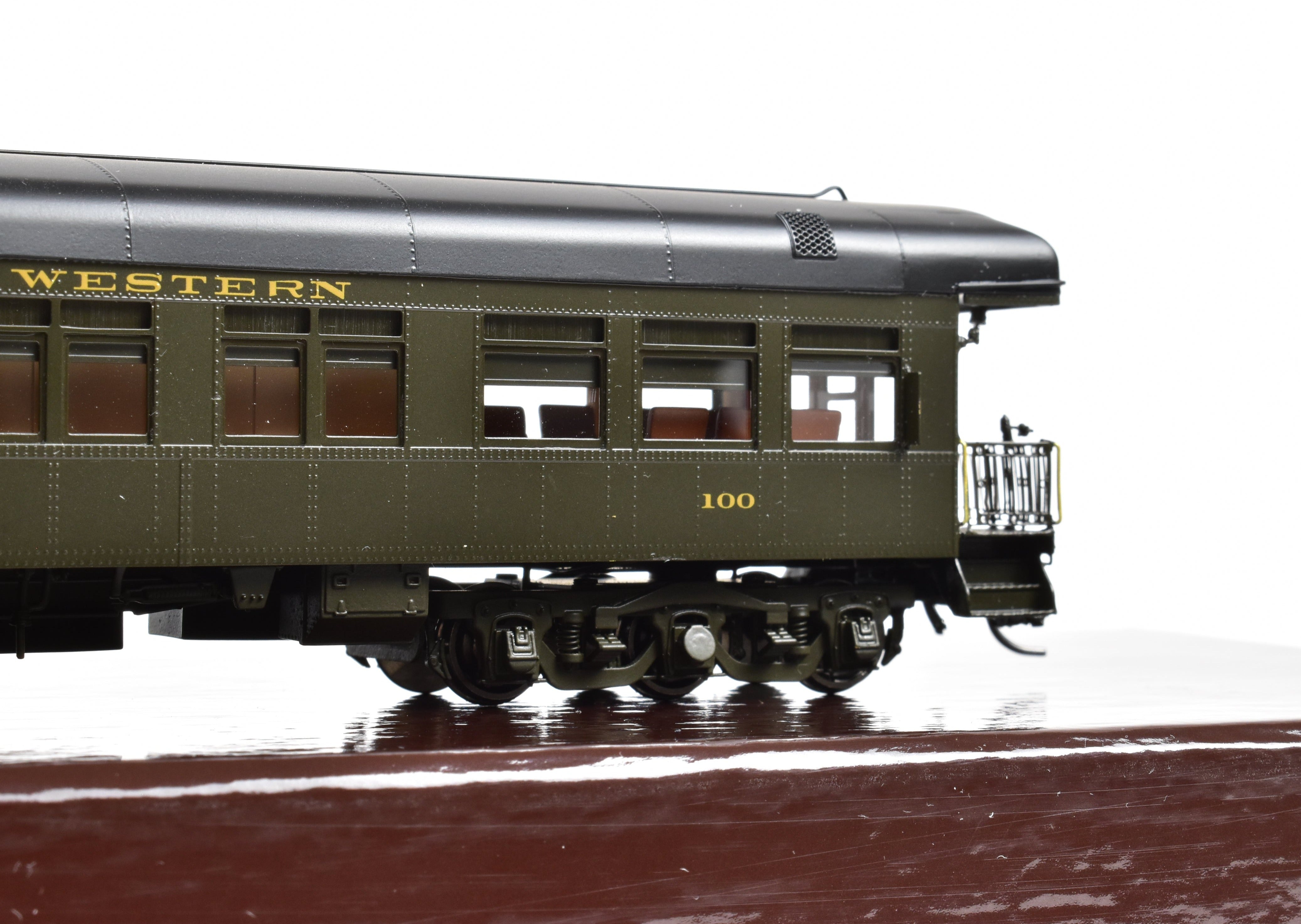 1937 - 1951 Era HO NEW Brass North Bank Line D&RGW 100 Pullman Green Business Car