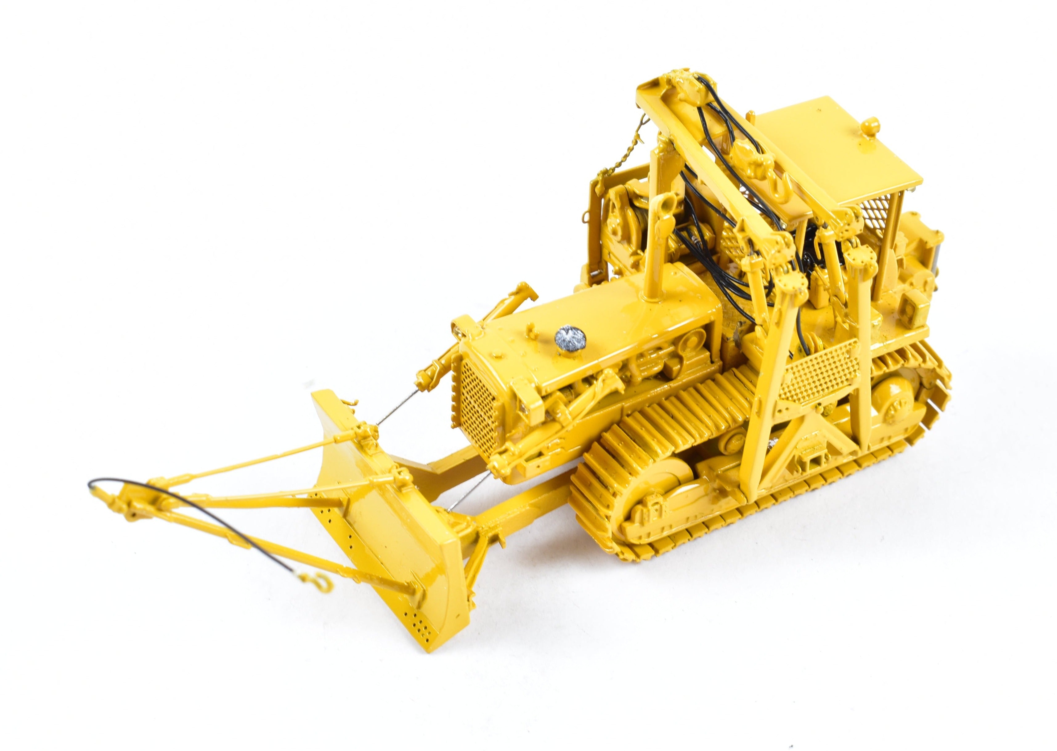 HO Brass OMI Overland D&RGW Pipe Laying Dozer FP in Factory Yellow