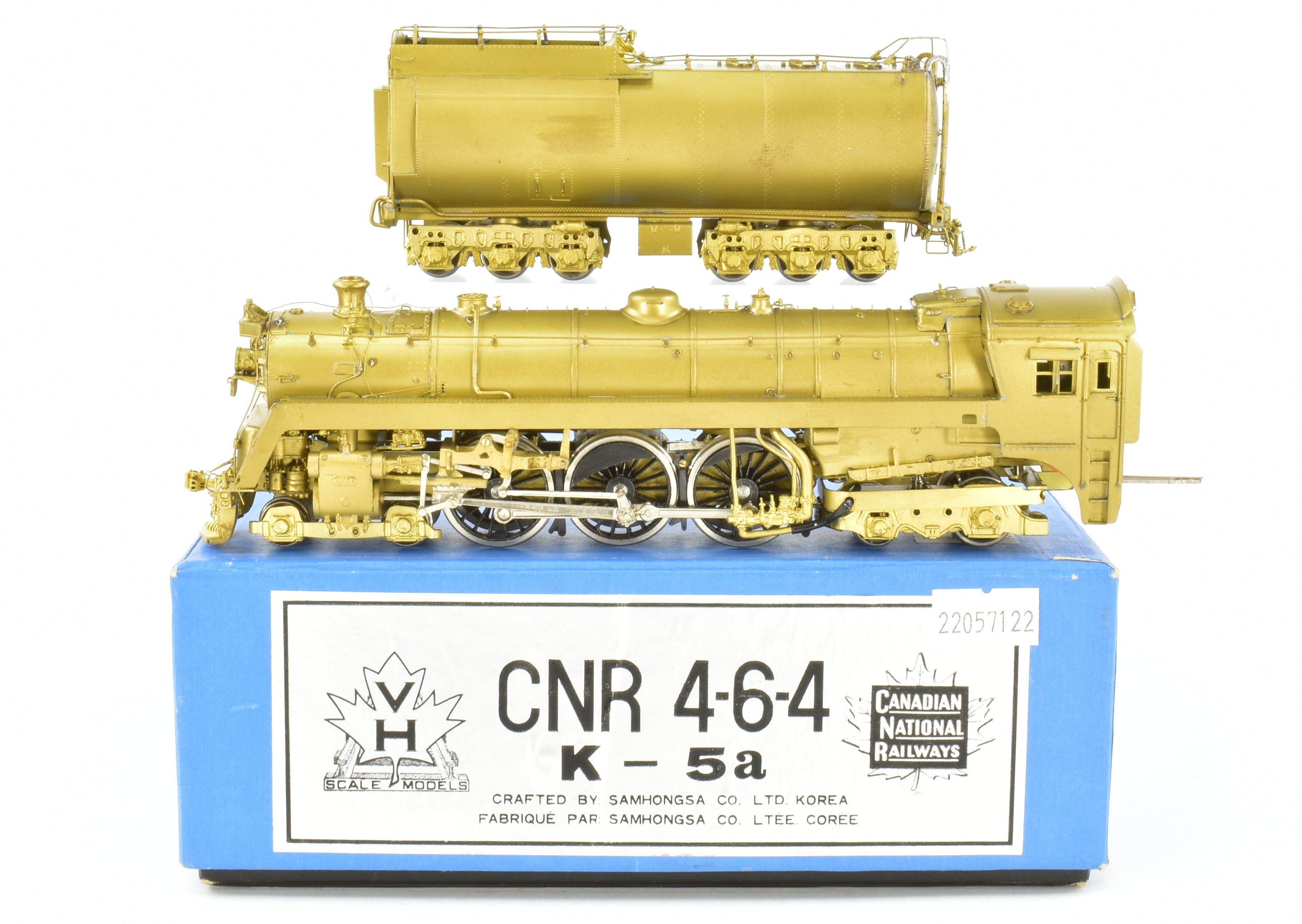 HO Scale Brass Model Train - Van Hobbies CNR (Canadian National Railway) K - 5a 4 - 6 - 4 Hudson Locomotive Replica