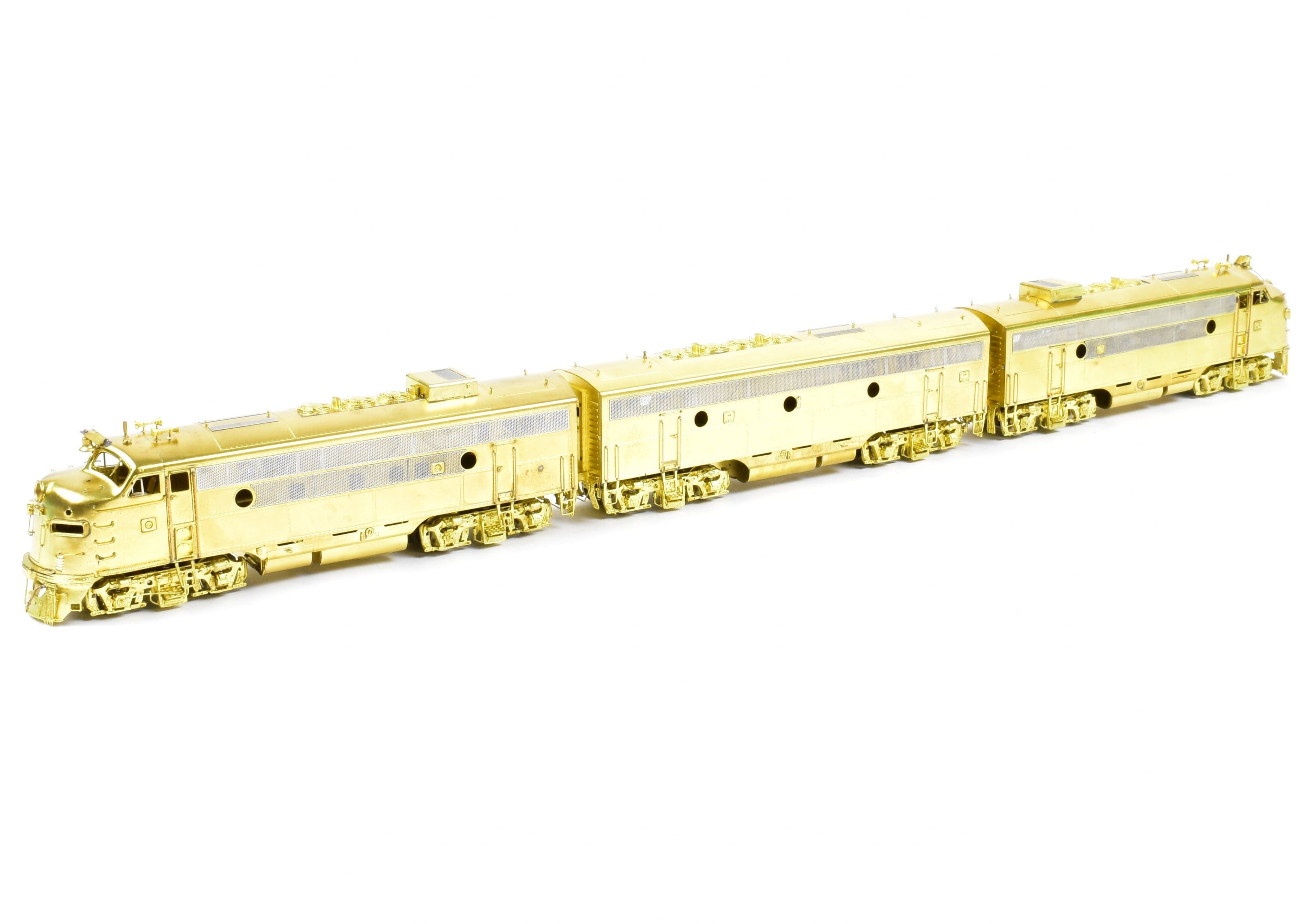 HO Scale Brass Model Train Set by Overland Models, Inc. - Bangor and Aroostook EMD F-3 Phase II A-B-A Configuration