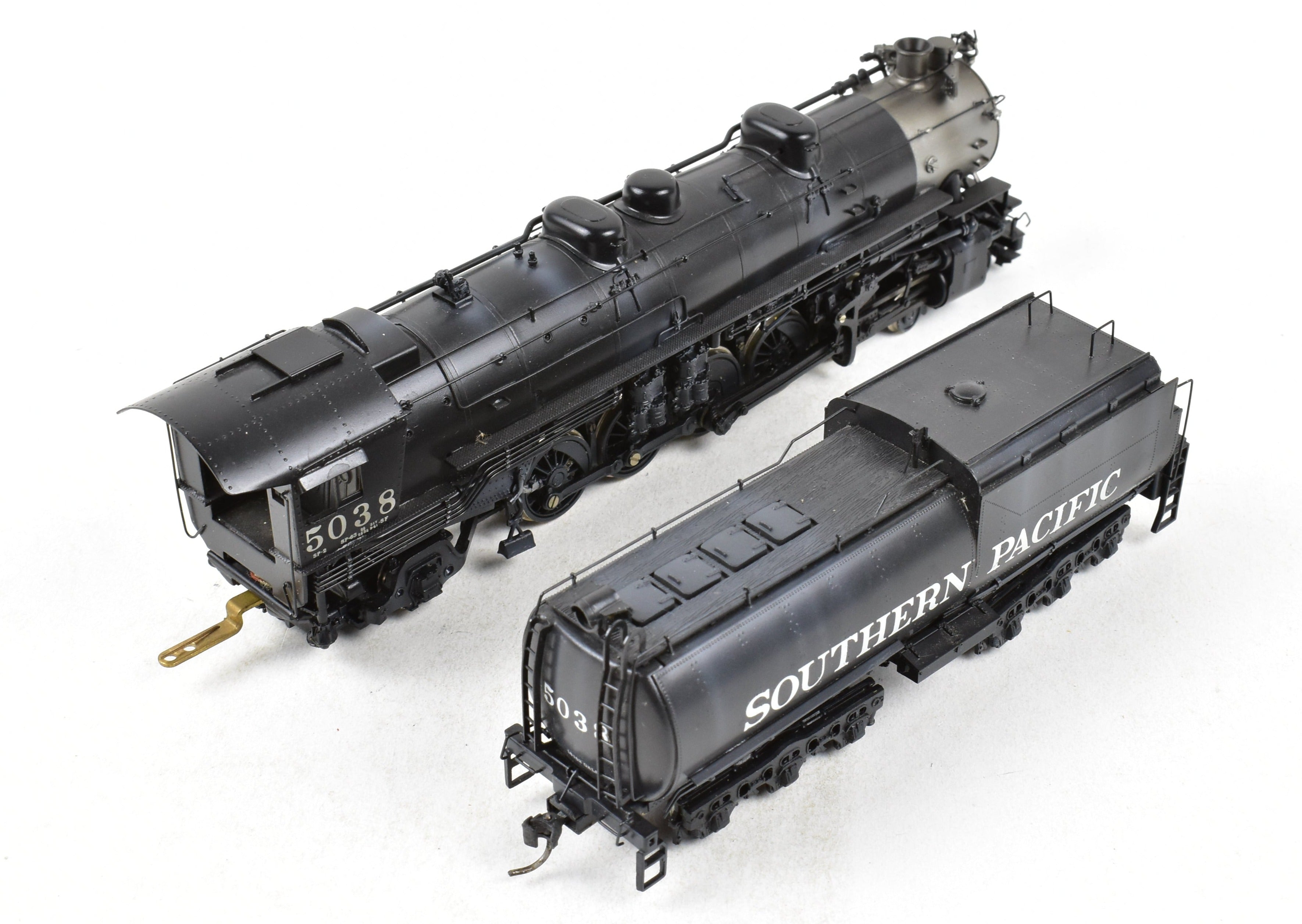 HO Scale Brass Model Train - Westside Model Co. Southern Pacific 4-10-2 Custom Painted and Lightly Weathered Locomotive Model