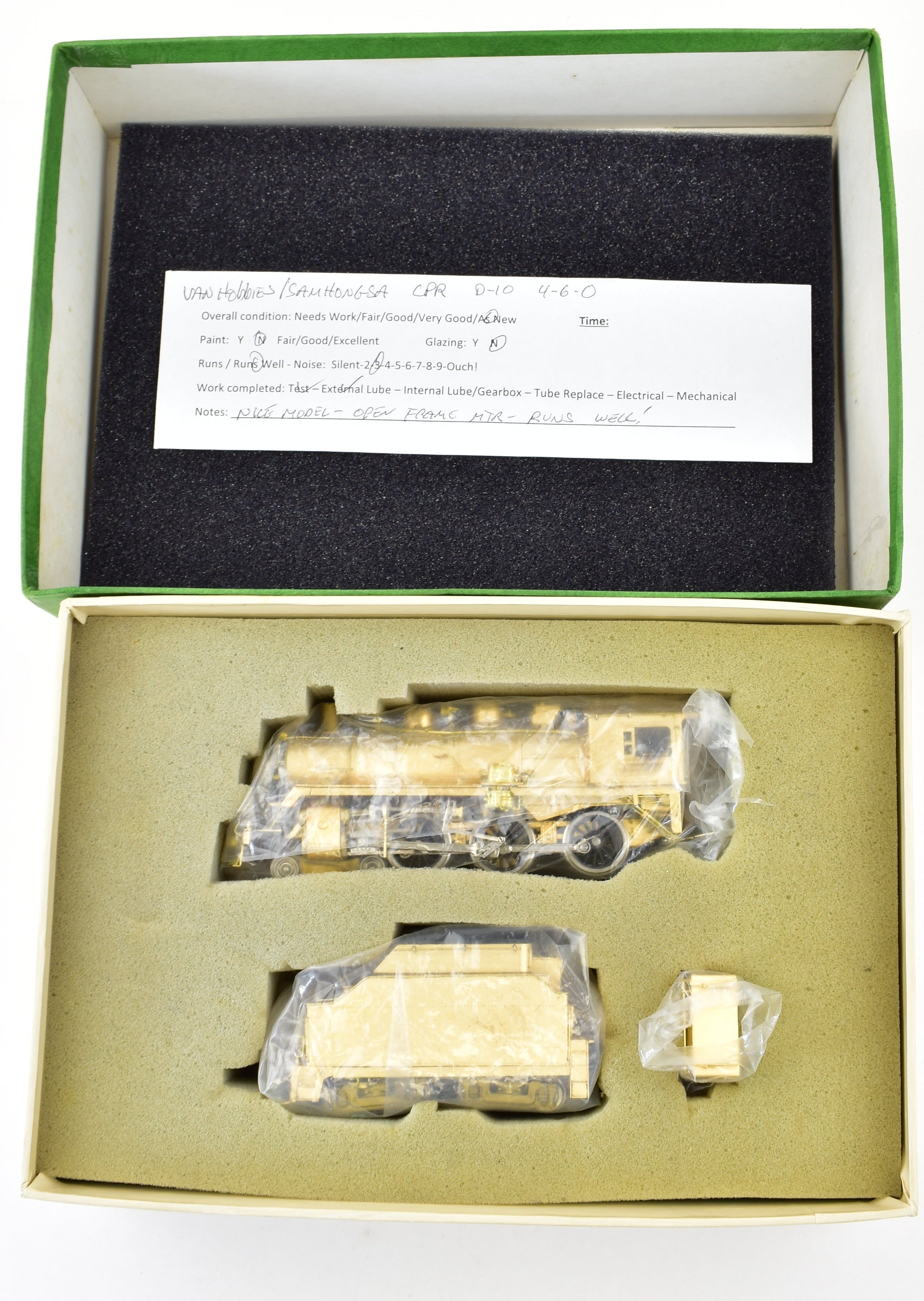 HO Scale Brass Van Hobbies Canadian Pacific Railway D - 10 4 - 6 - 0 Ten Wheeler Model