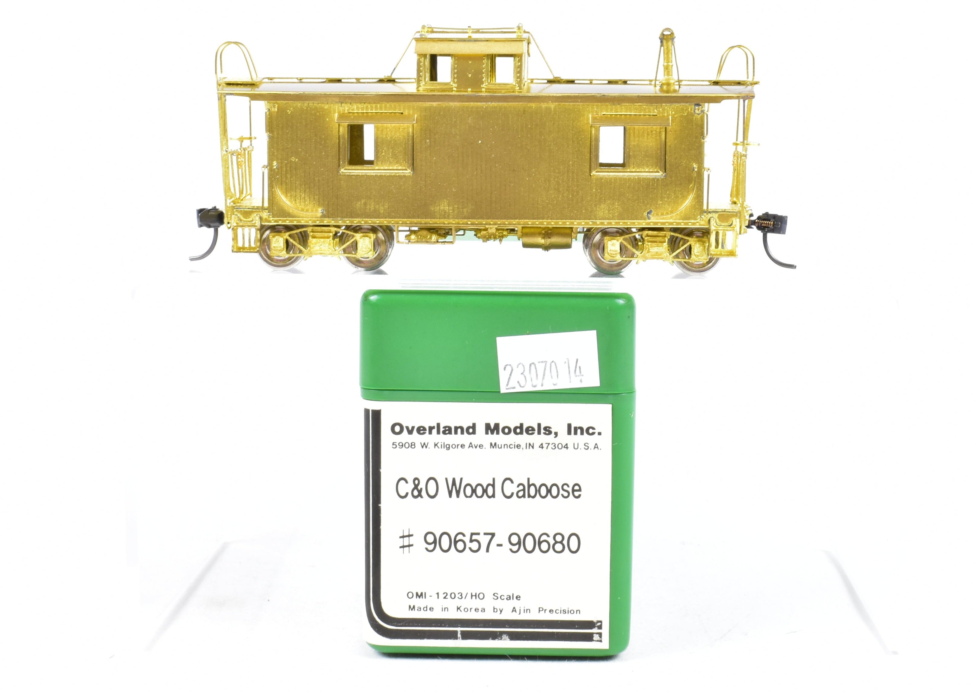 HO Brass OMI Overland Models C&O Wood Caboose #90657 - 90680, Excellent Condition