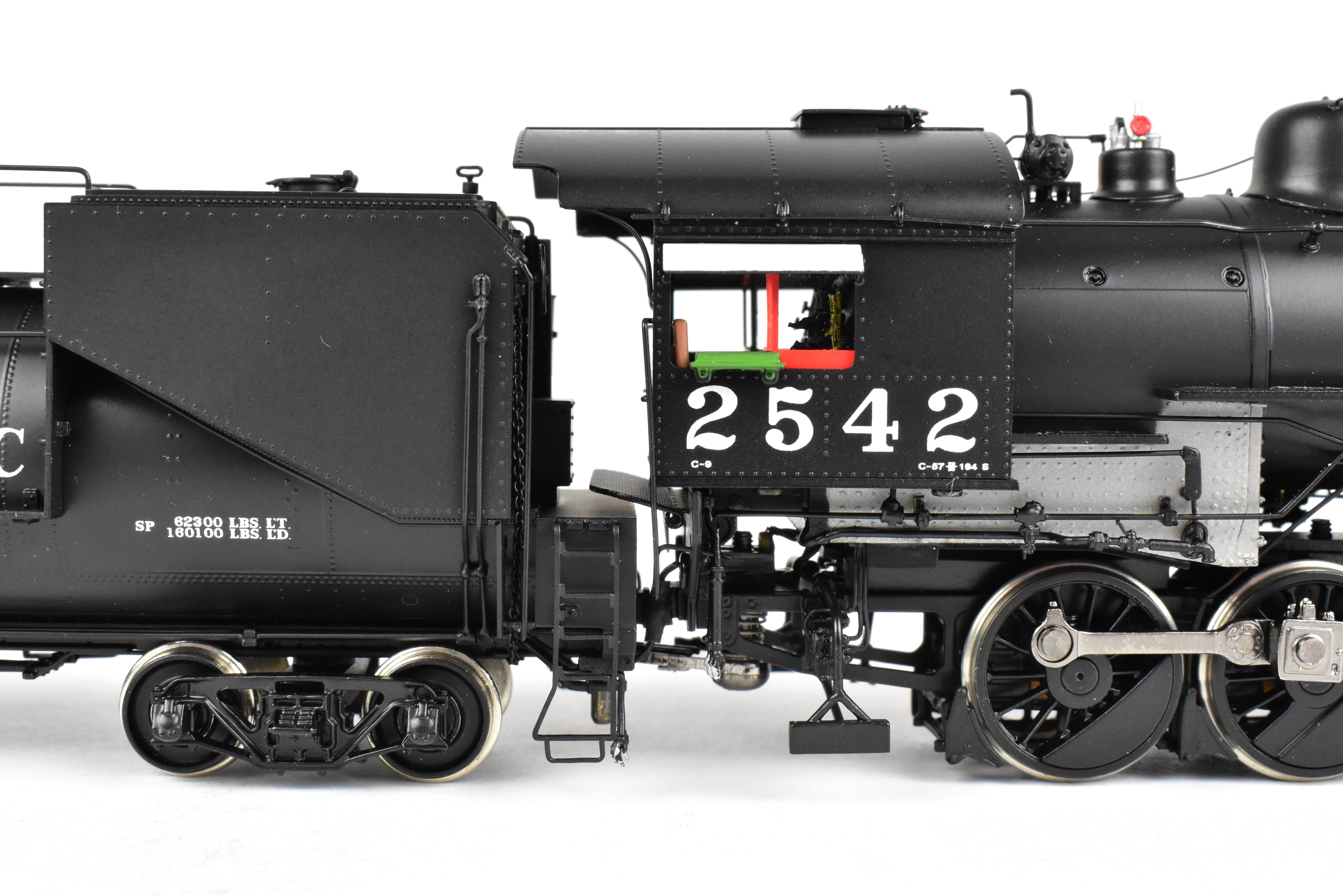 High - Quality HO Scale Brass Steam Locomotive - Challenger Imports SP Southern Pacific Class C - 9 2 - 8 - 0 Front Pilot Engine #2542