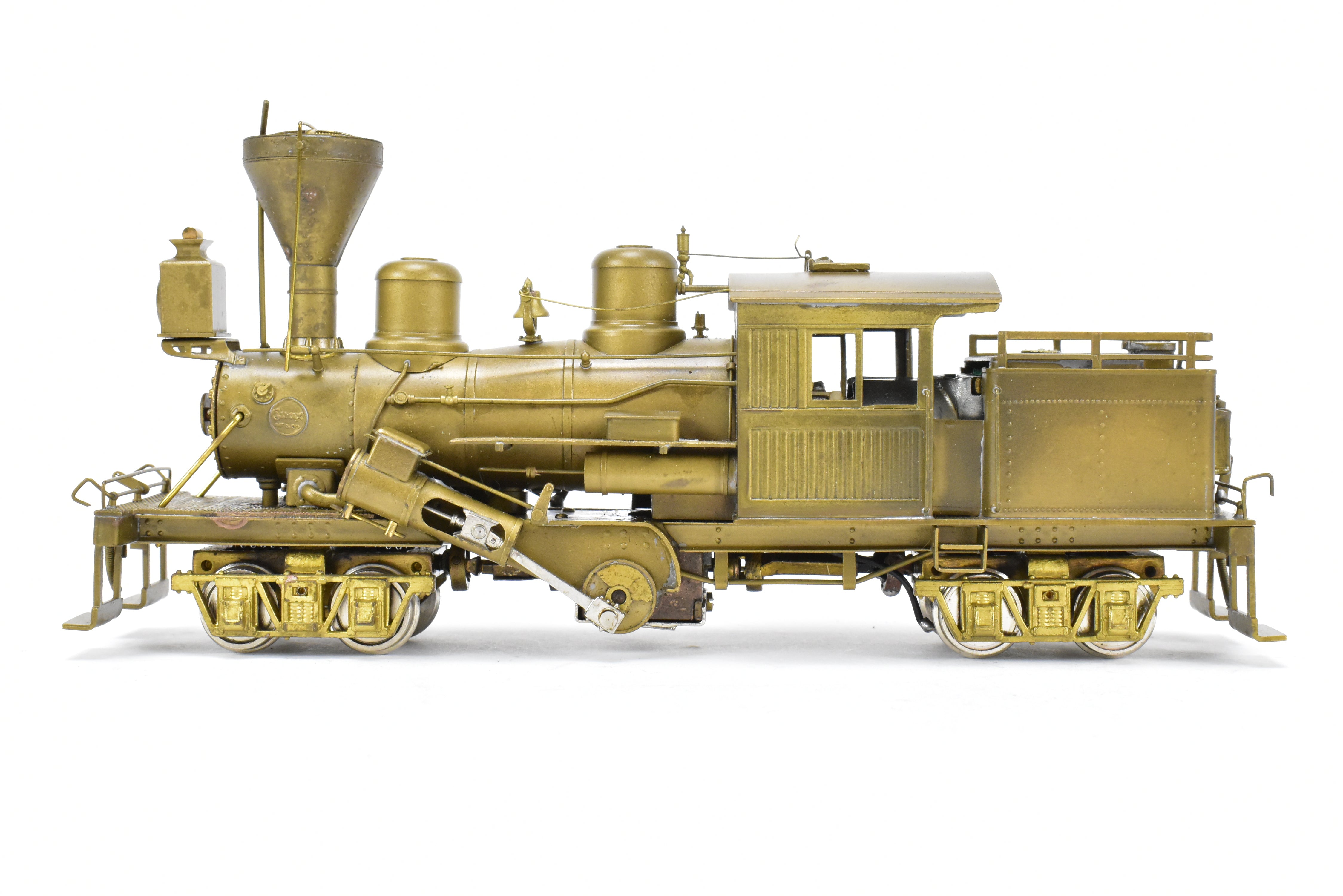 HO Scale Brass PFM - United 2-Truck Logging Climax Geared Locomotive Model for Railroad Enthusiasts