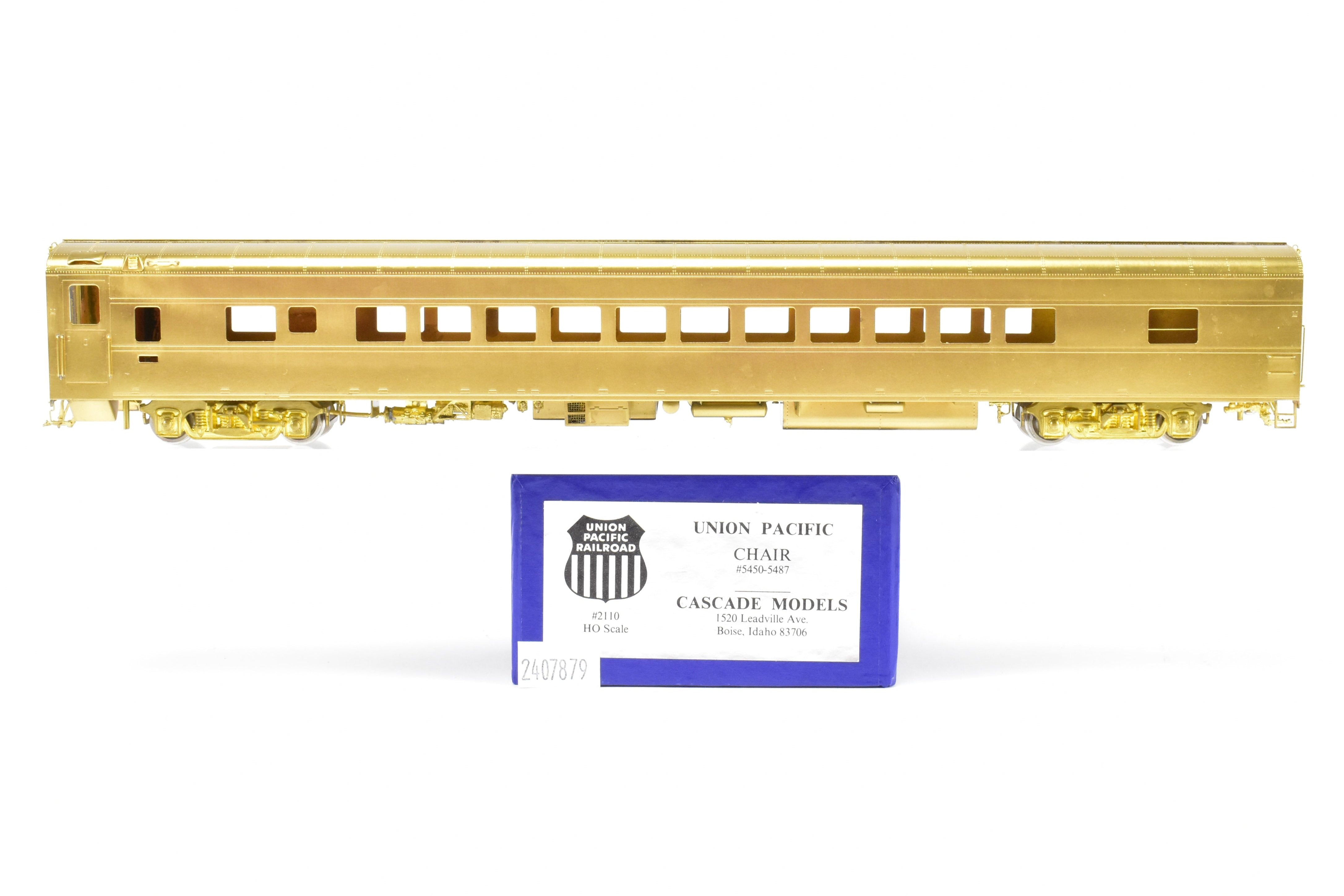 High - Quality HO Scale Brass Cascade Models Union Pacific (UP) ACF 1953 44 - Seat Chair Car in the #5450 - 5487 Series