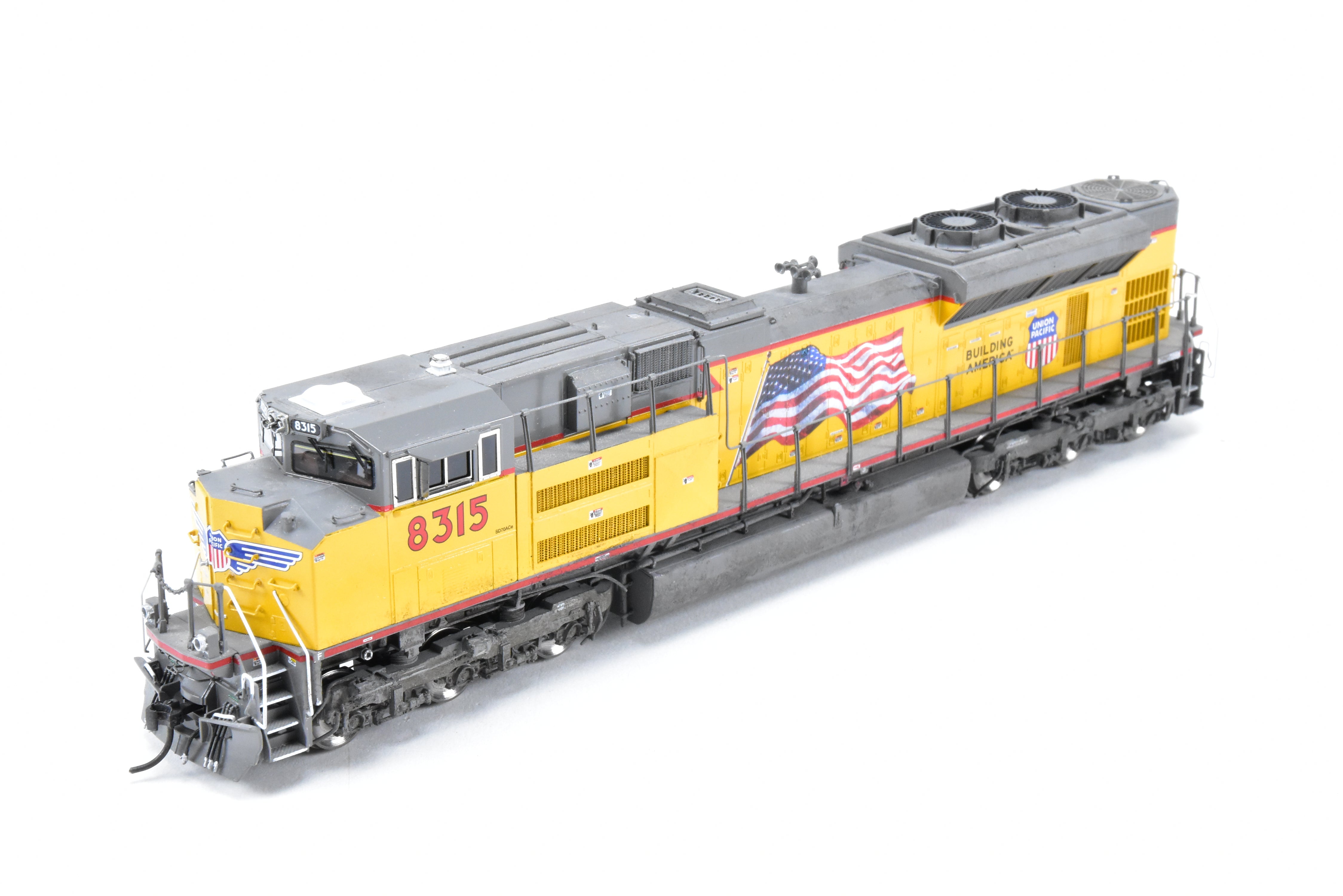 HO Brass OMI - Overland Models Inc Union Pacific EMD SD - 70ACe FP #8315 with Digitrax DCC & Light Weathering