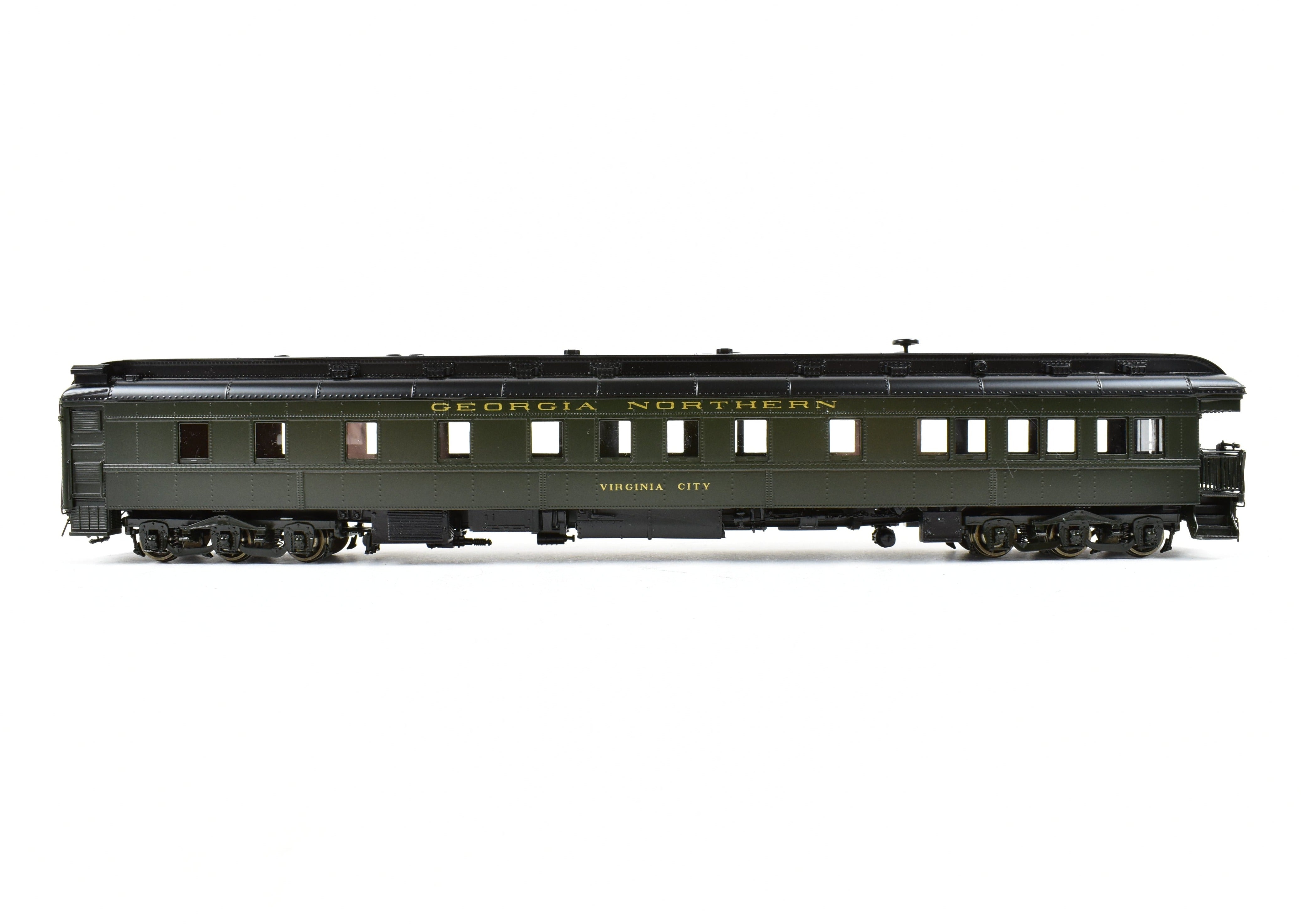 HO Brass Precision Scale Co. Pullman Virginia City Observation Car by Lucius Beebe
