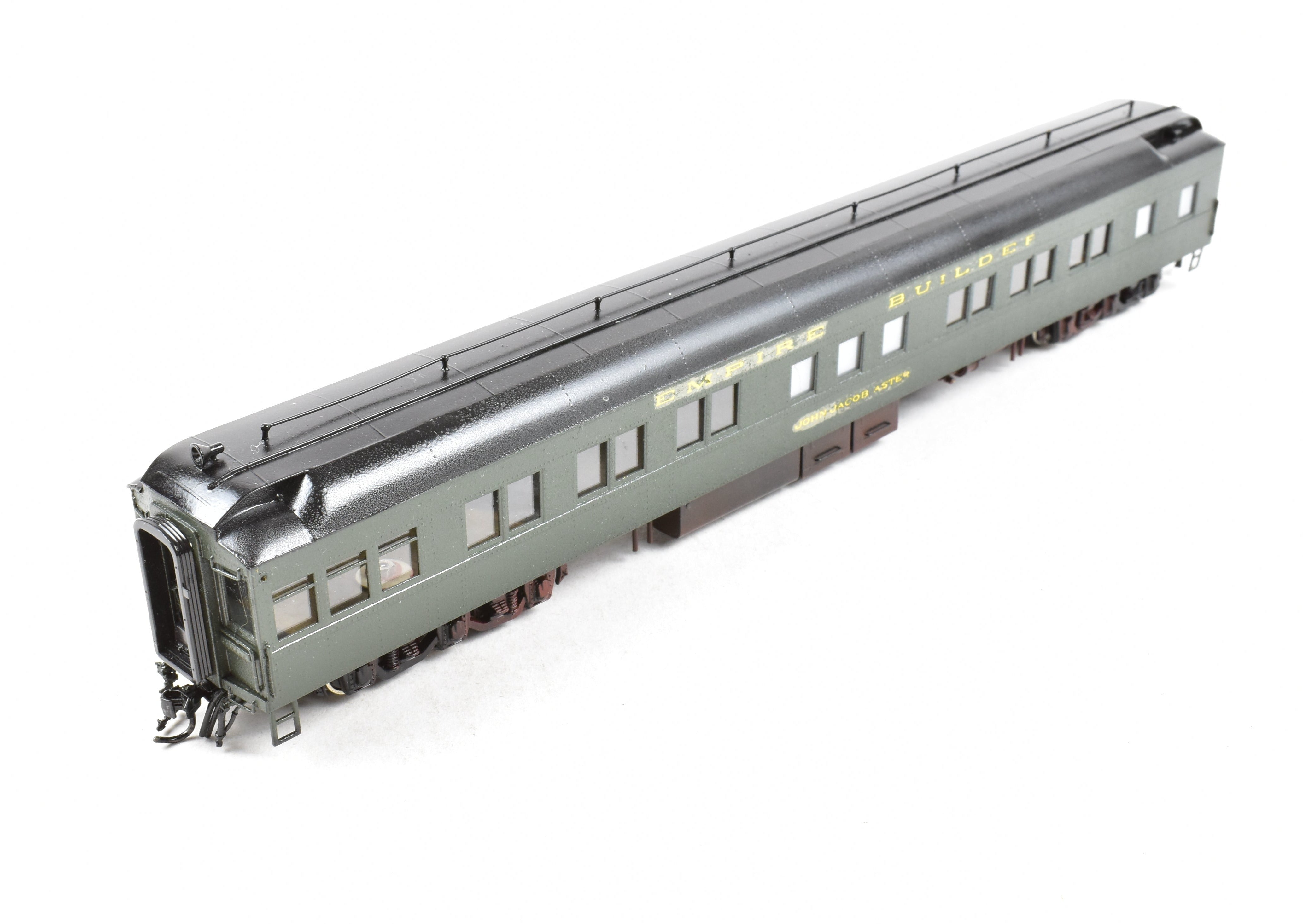 HO Brass Great Northern Empire Builder Heavyweight Solarium Lounge Model by S. Soho & Co.