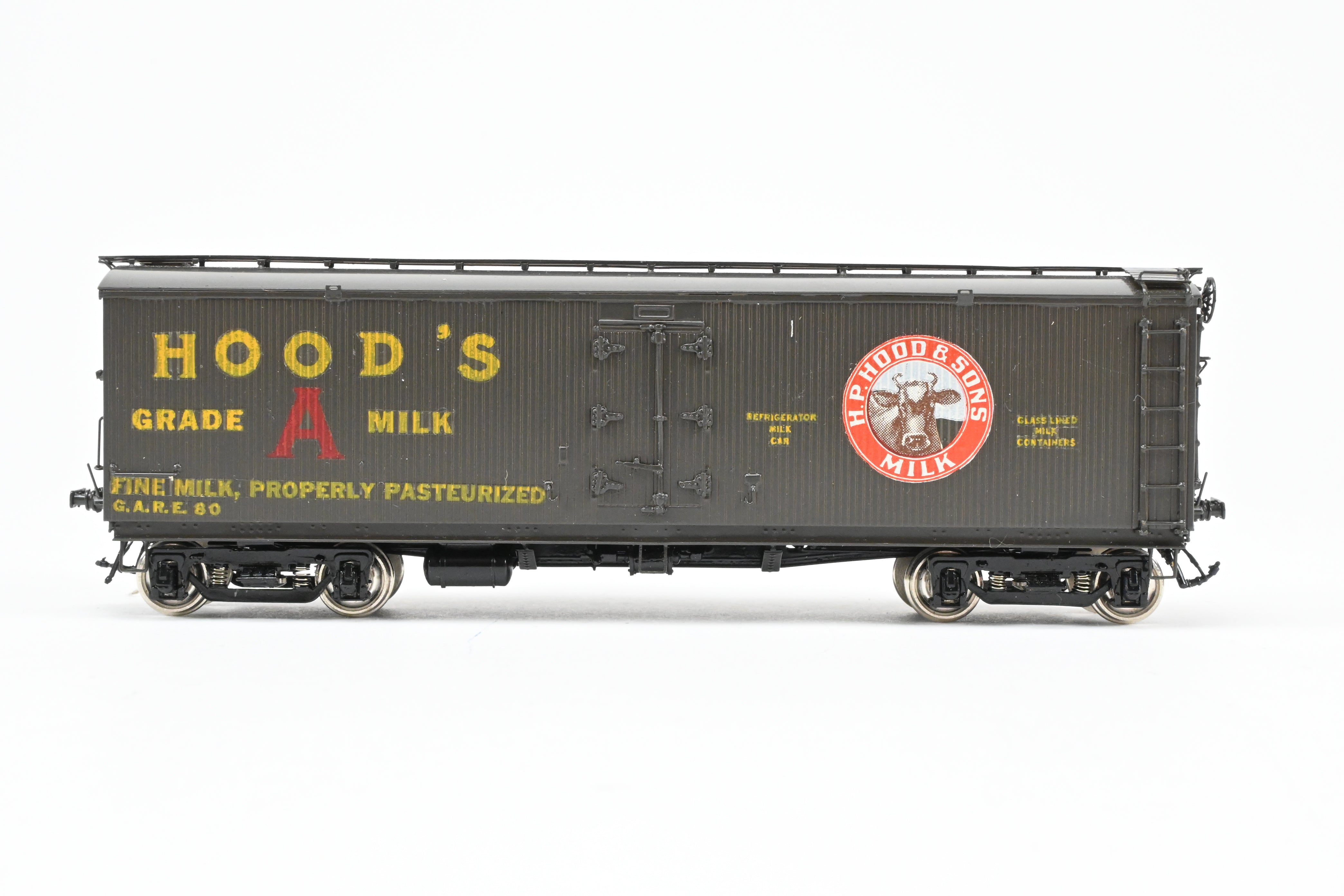 HO Brass Precision Scale Co. 41' Pfaudler Wood Sheath Milk Tank Car Hoods FP No. 802