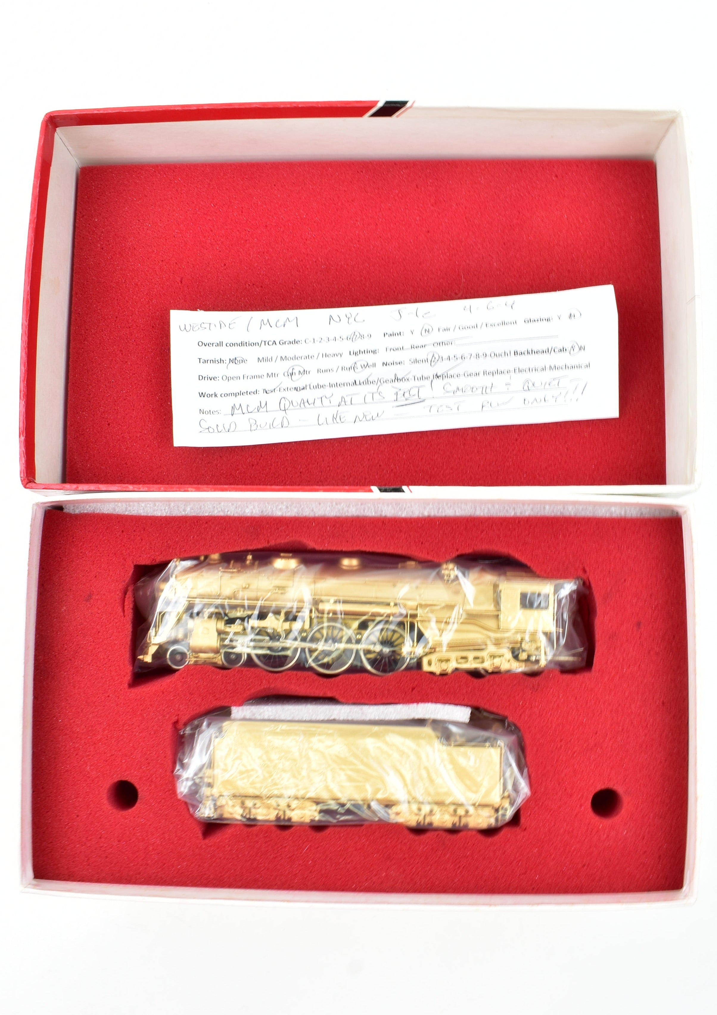High - Quality HO Scale Brass Model Train - Westside Model Co. NYC New York Central J - 1e 4 - 6 - 4 Hudson