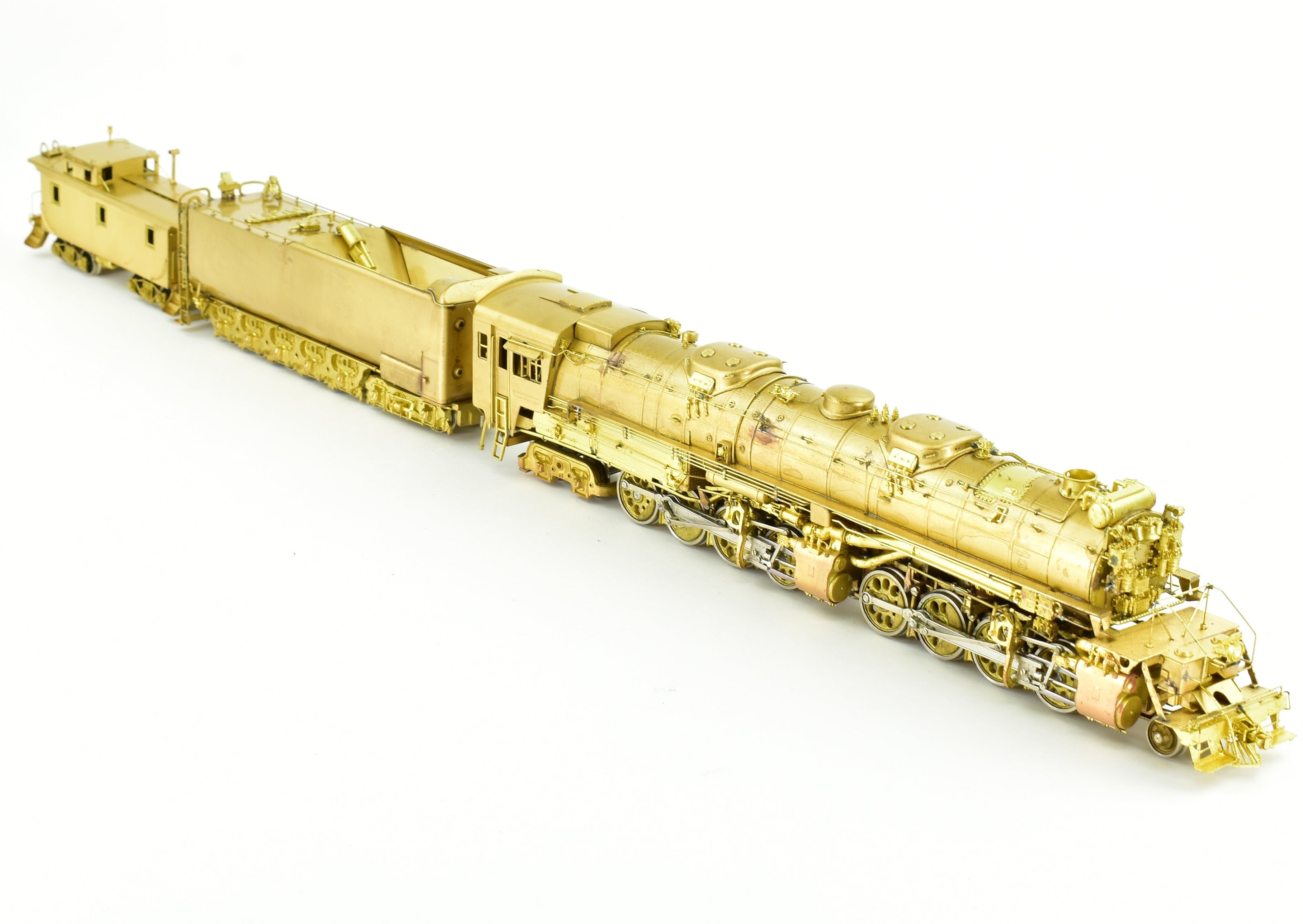 HO Scale Brass Model Train - Westside Model Co. DM&IR - Duluth, Missabe, & Iron Range 2-8-8-4 Yellowstone M-4 Steam Locomotive with Caboose