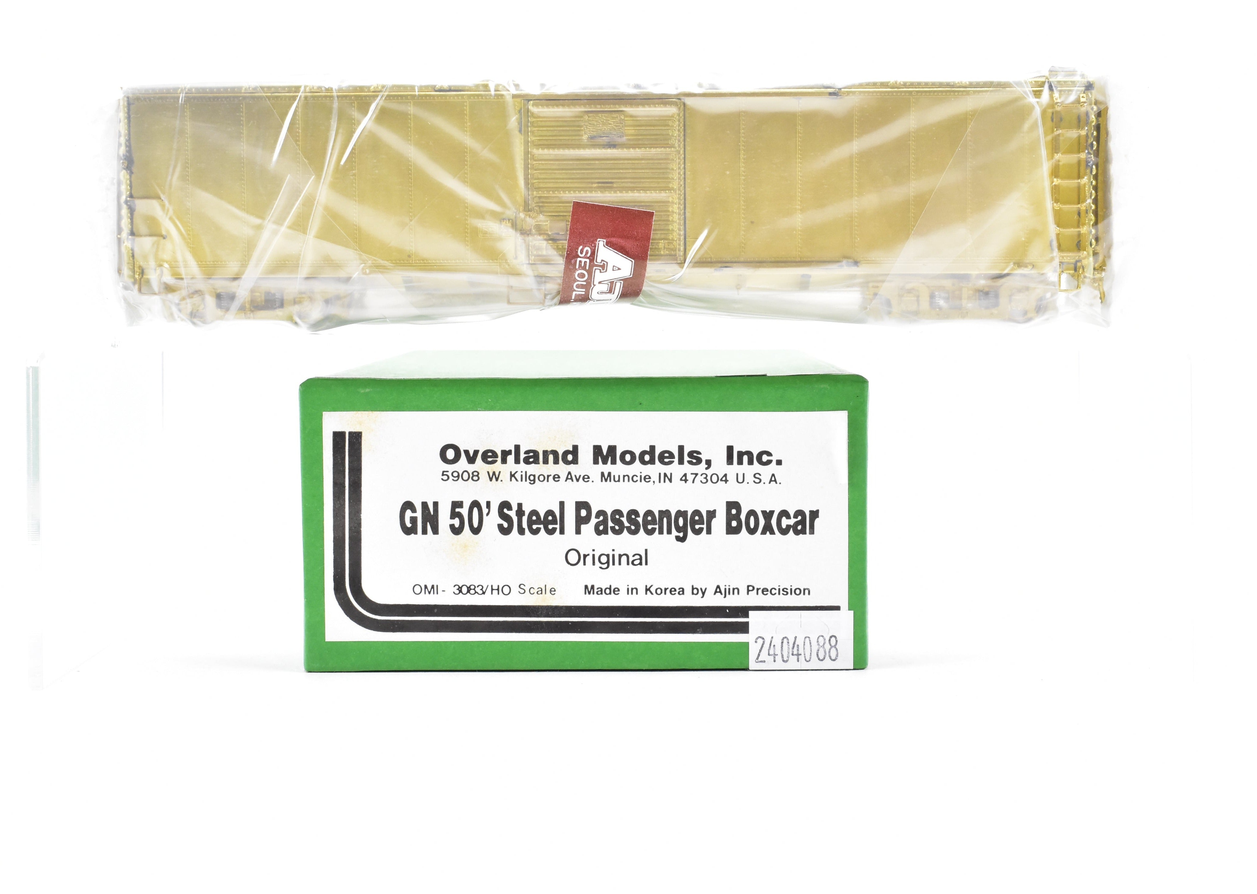 Brand New HO Brass OMI GN Great Northern 50' Steel Passenger Box Car