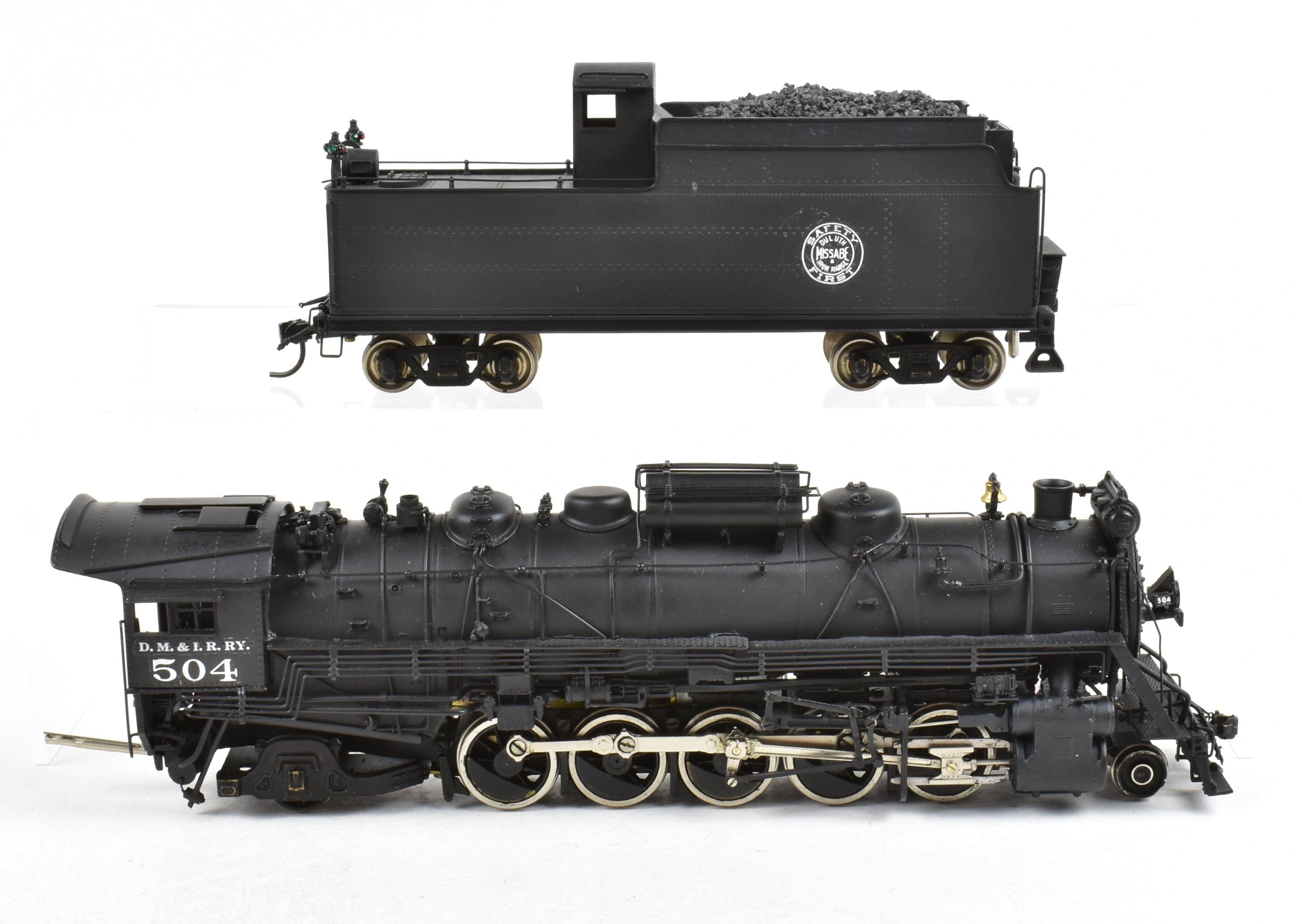 HO Brass Key Imports DM&IR 2-10-2 Santa Fe Class E Custom Painted Locomotive No. 504