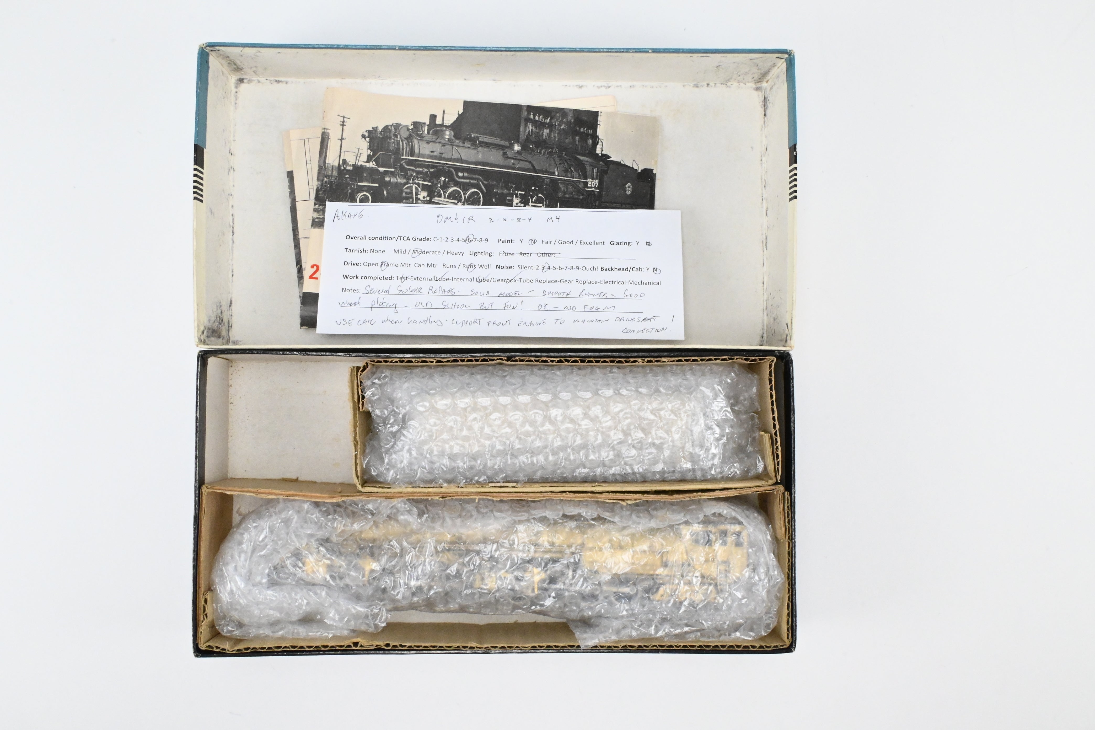 HO Scale Brass Model Train - Akane Duluth, Missabe, & Iron Range M - 4 2 - 8 - 8 - 4 Yellowstone from the 1963 Run