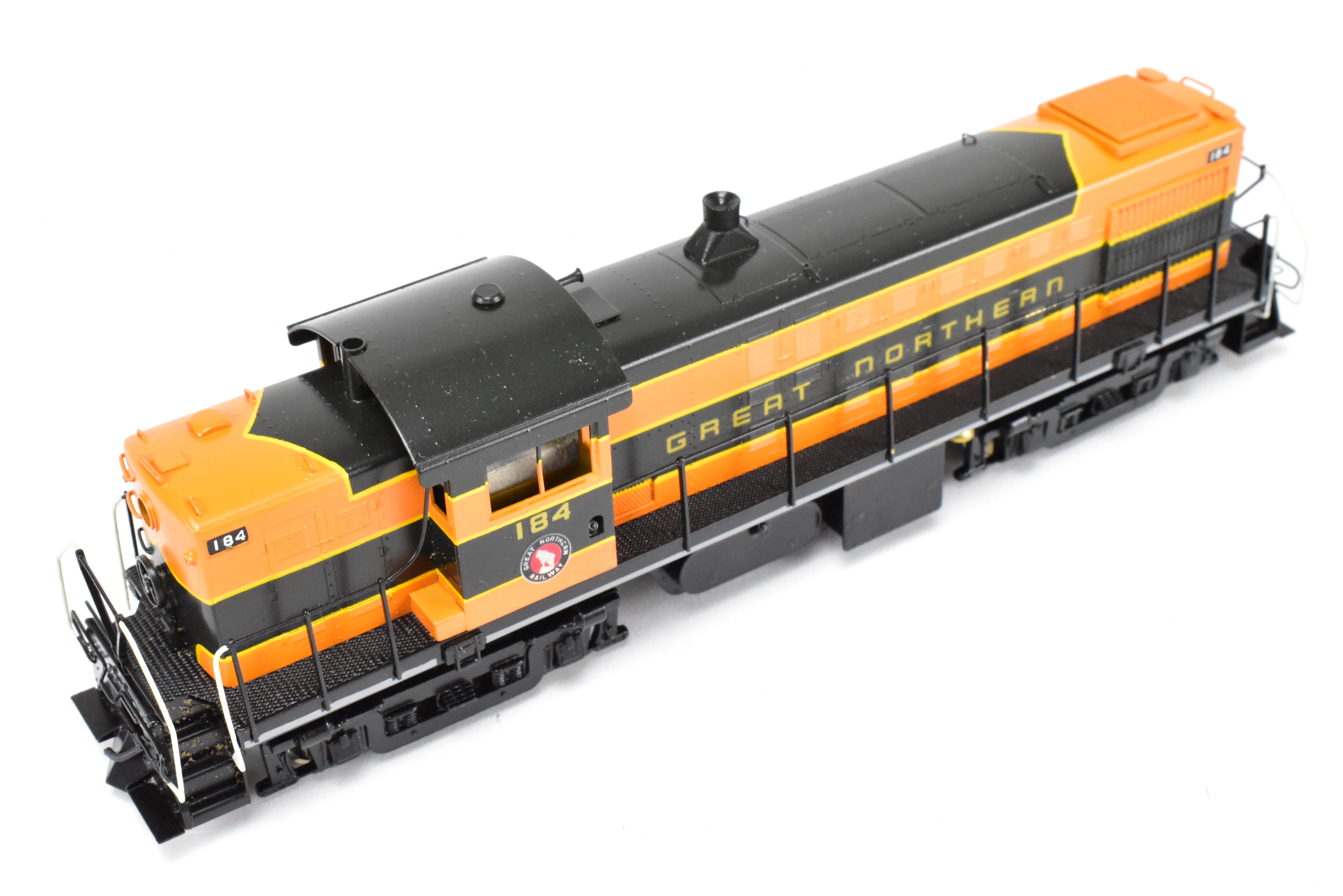 HO Scale Brass ALCO RS-1 Road Switcher Model in Great Northern Green/Orange #184