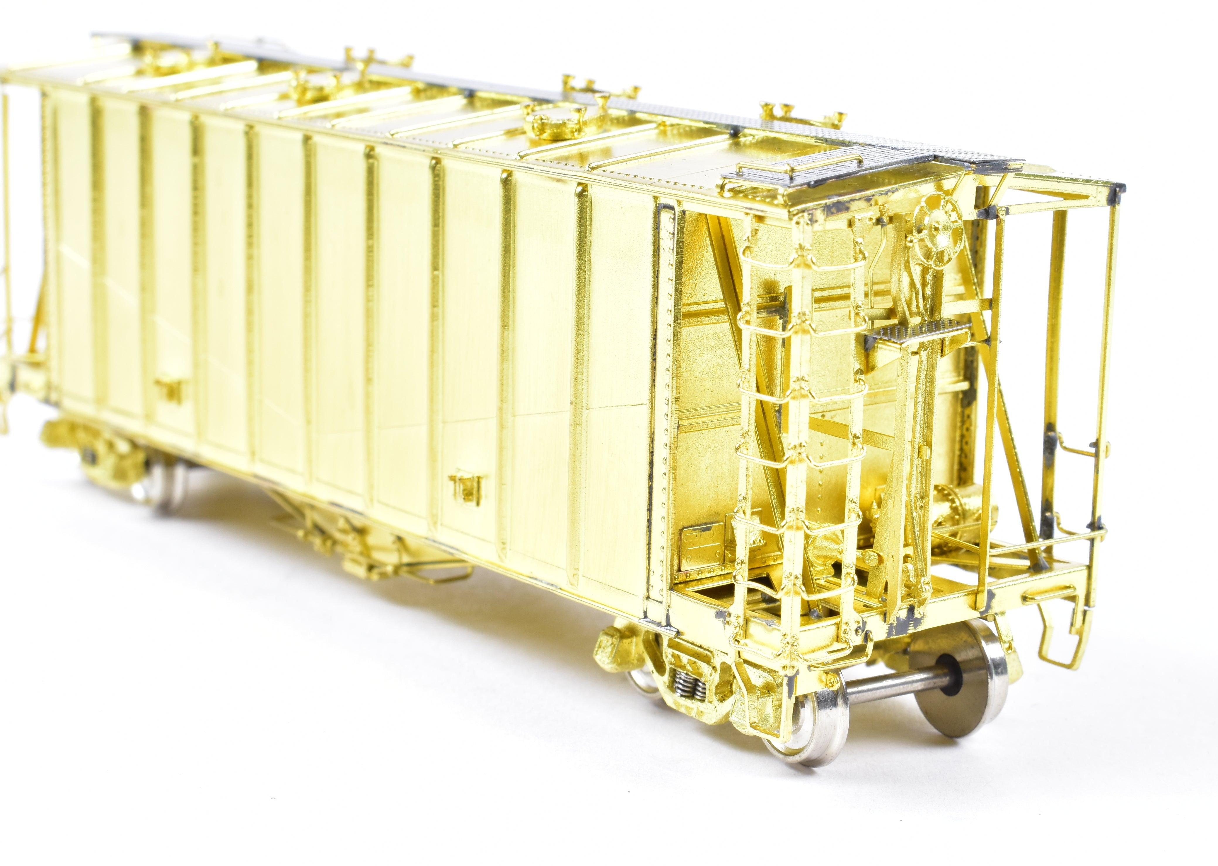 HO Scale Brass Airslide Covered Hopper Model by Overland Models, Inc. (OMI) for Various Roads