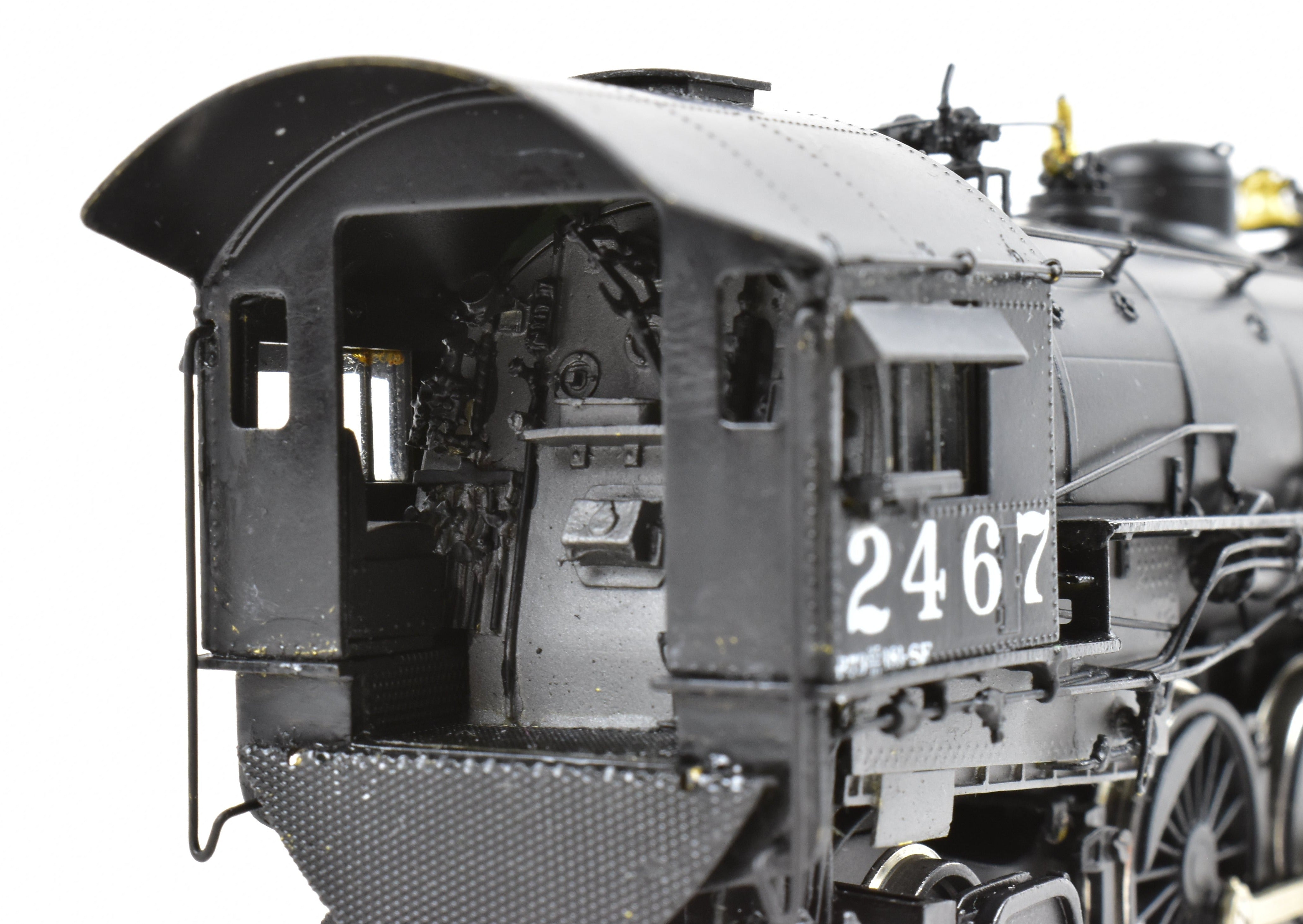 HO Scale Brass Precision Model Train by Precision Scale Co. - Southern Pacific Class P - 8 4 - 6 - 2 Steam Locomotive Custom Painted with Number 2467