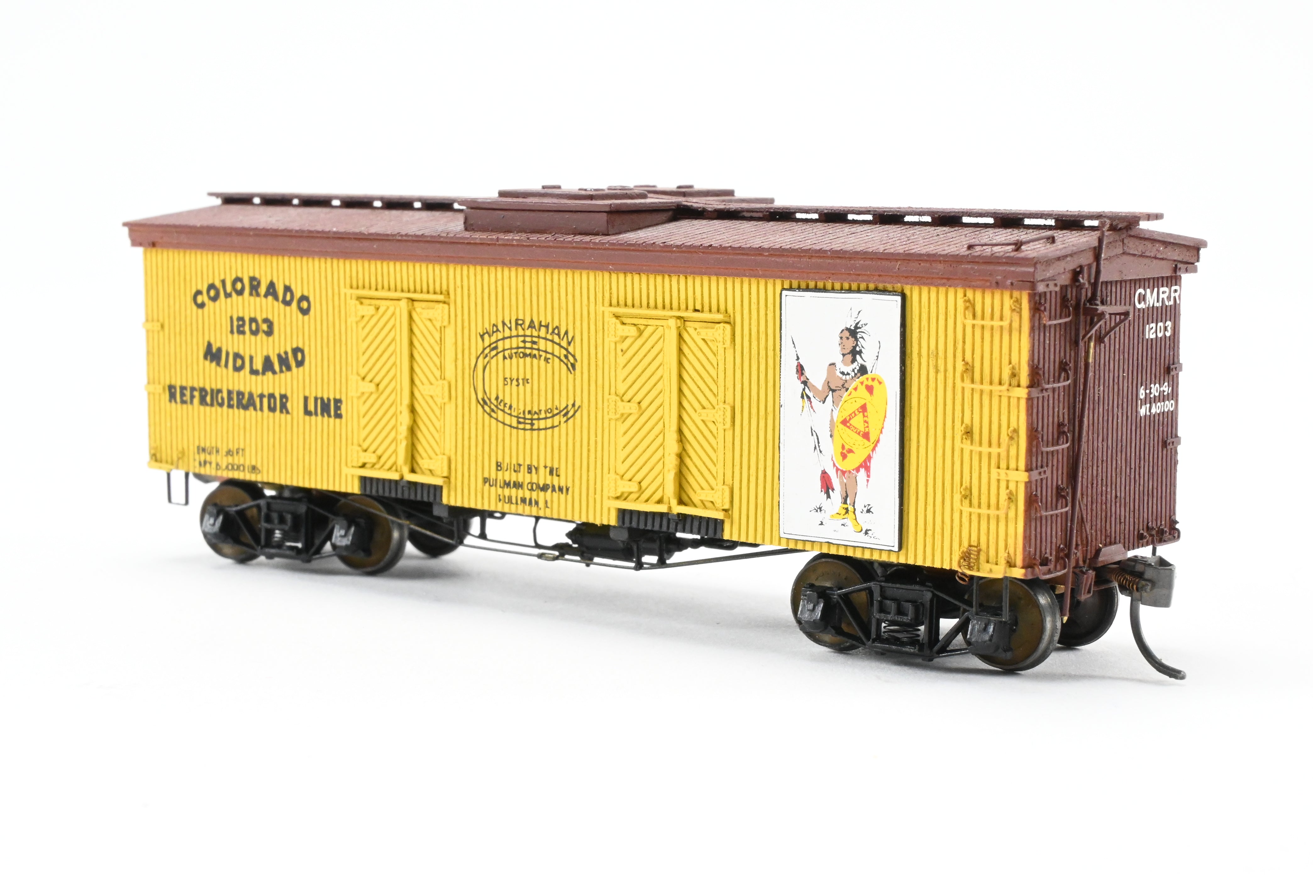 La Belle Woodworking 36' Colorado Midland Wood Sided Reefer, Fully Assembled & Painted