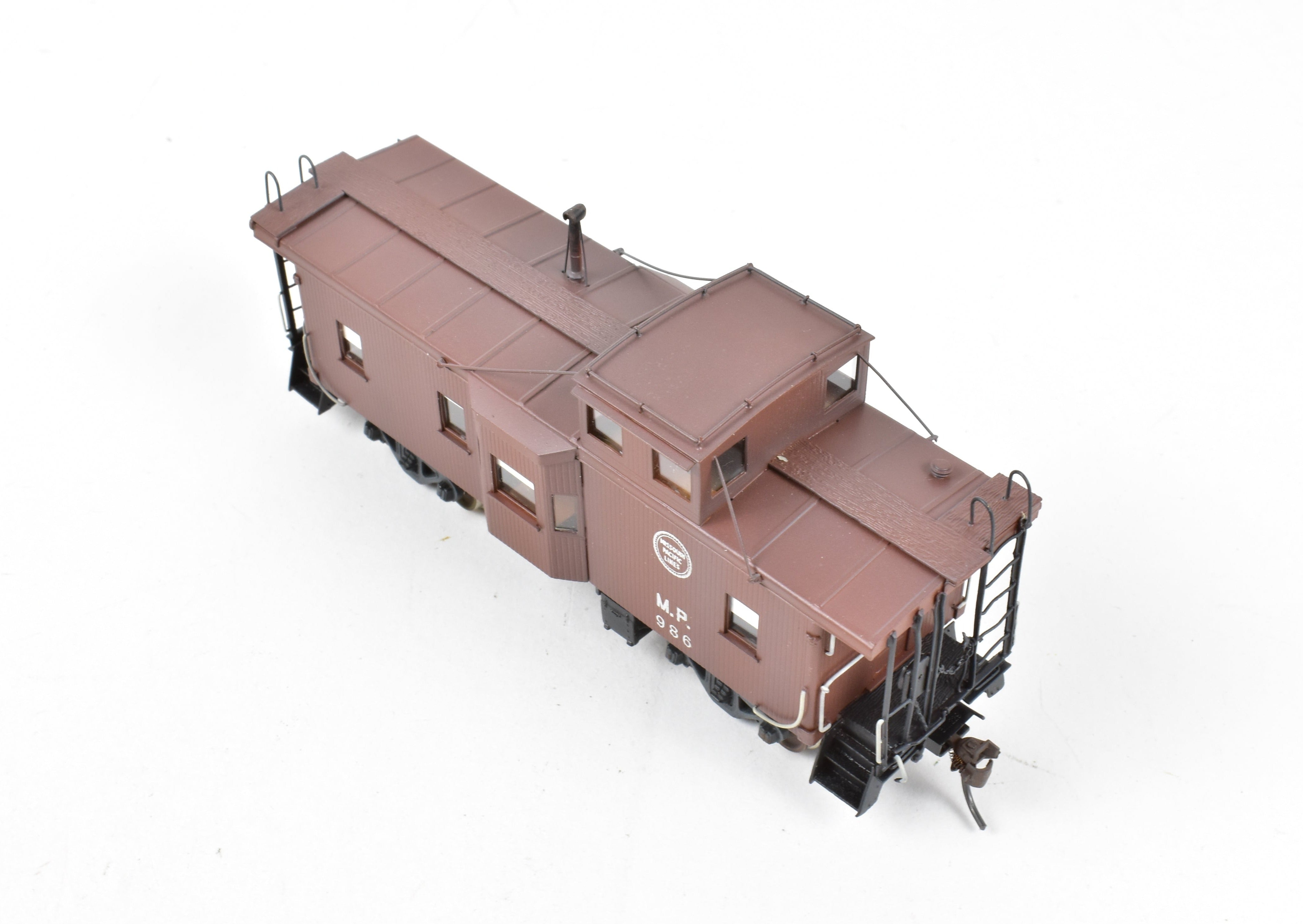 HO Scale Brass Missouri Pacific Cupola & Bay Window Caboose CP No. 986 by Overland Models, Inc. (OMI)
