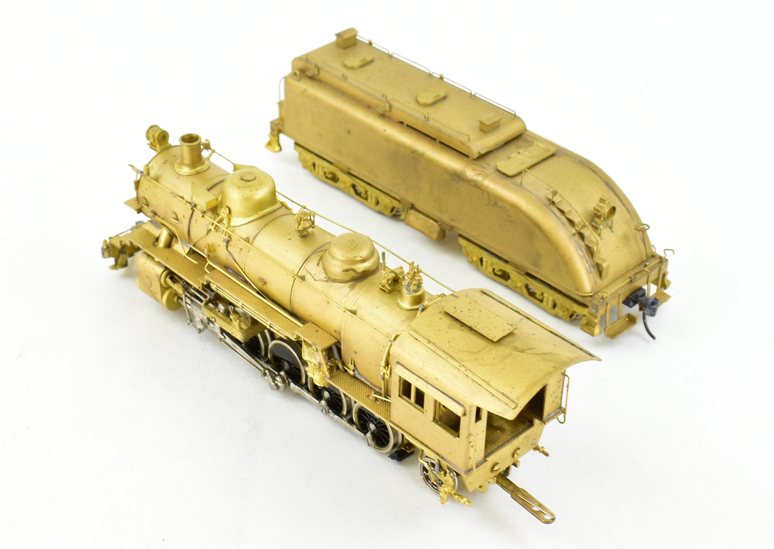 HO Brass Westside Model Co. ATSF Santa Fe 1600 2-10-2 Model with Spare Parts