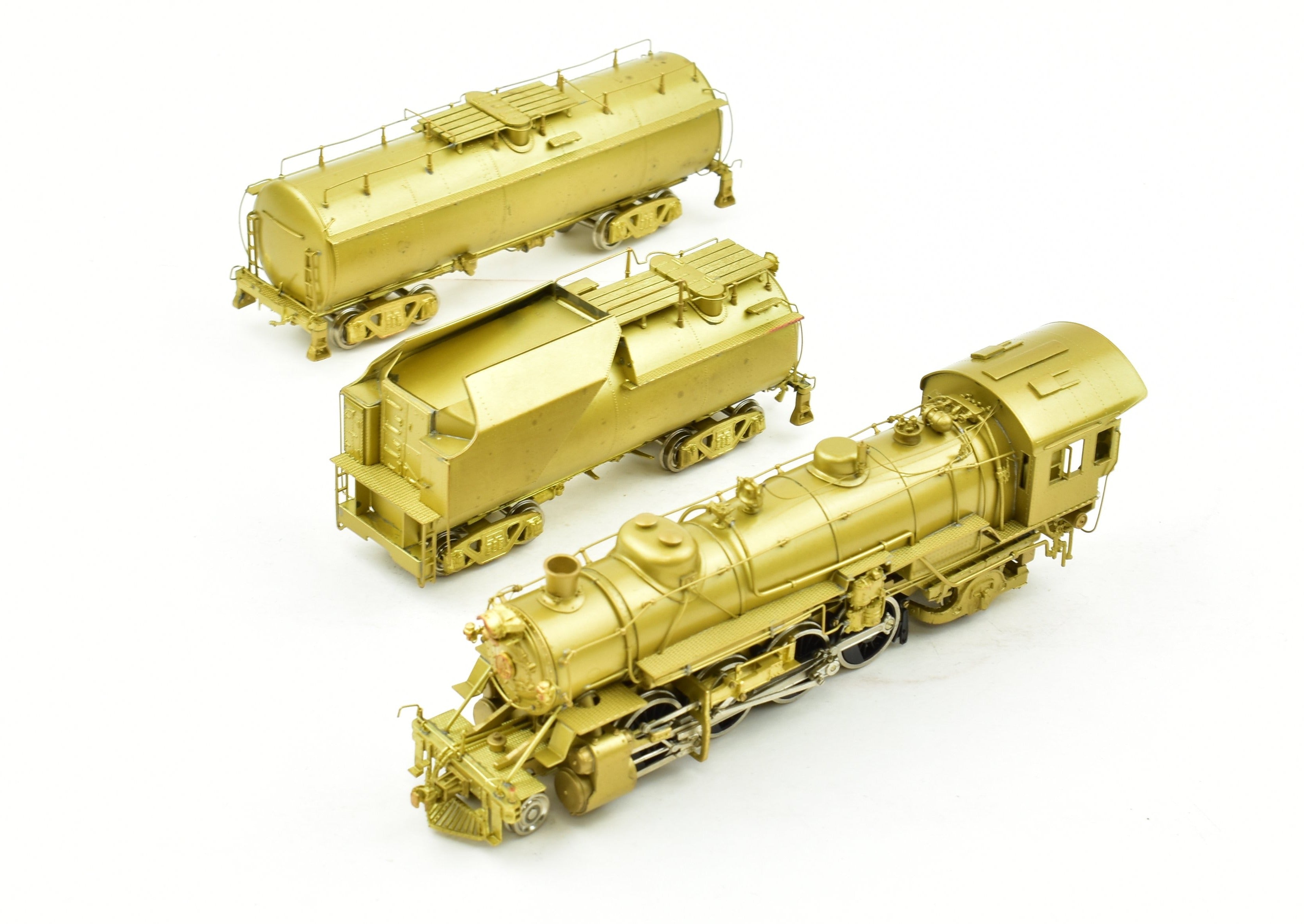 HO Scale Brass Model Train - Westside Model Co. Baltimore & Ohio Q - 4b 2 - 8 - 2 Mikado Steam Locomotive With Auxiliary Tender