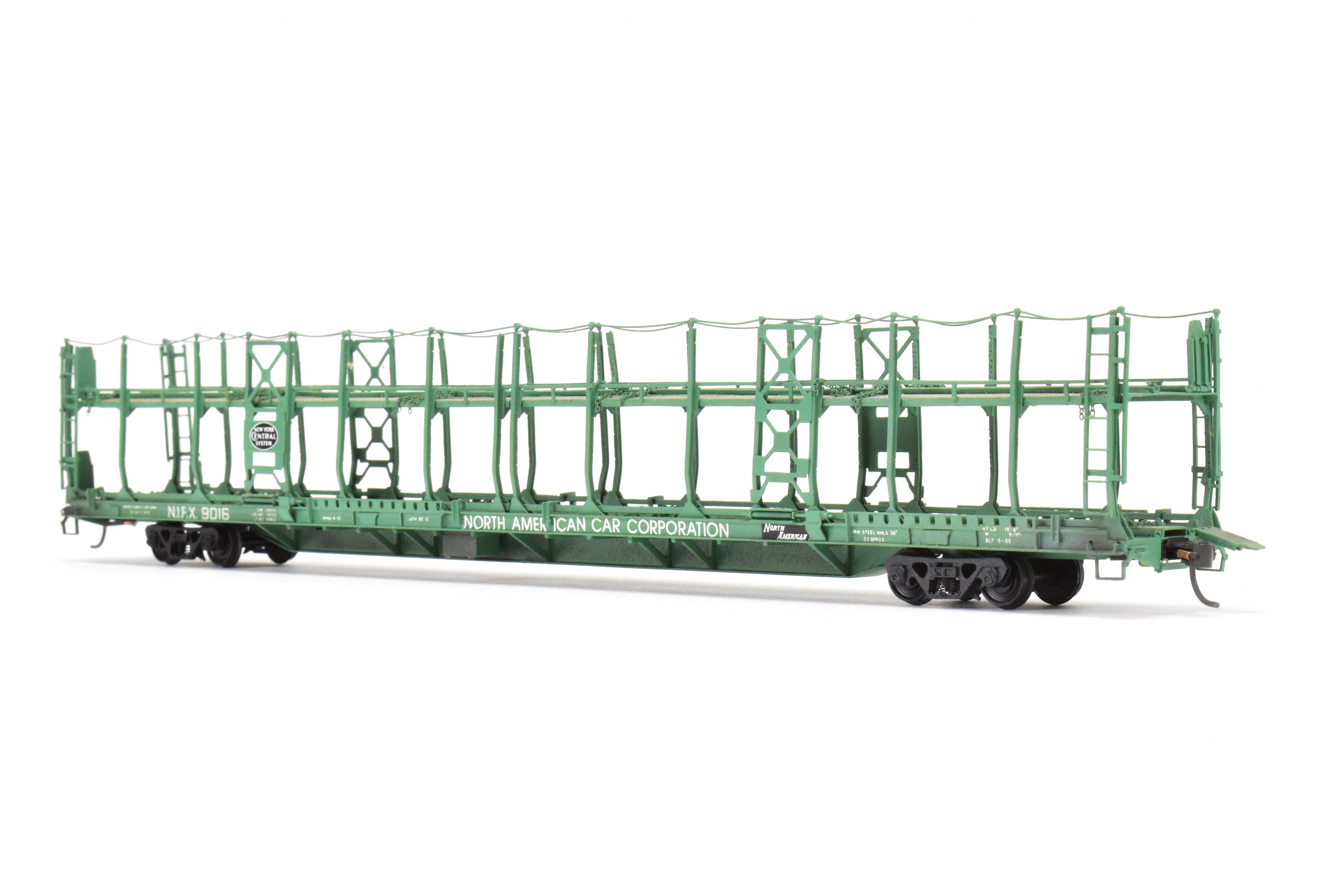 HO Brass OMI NYC - New York Central Bi - Level Auto Rack Factory - Painted NIFX Model