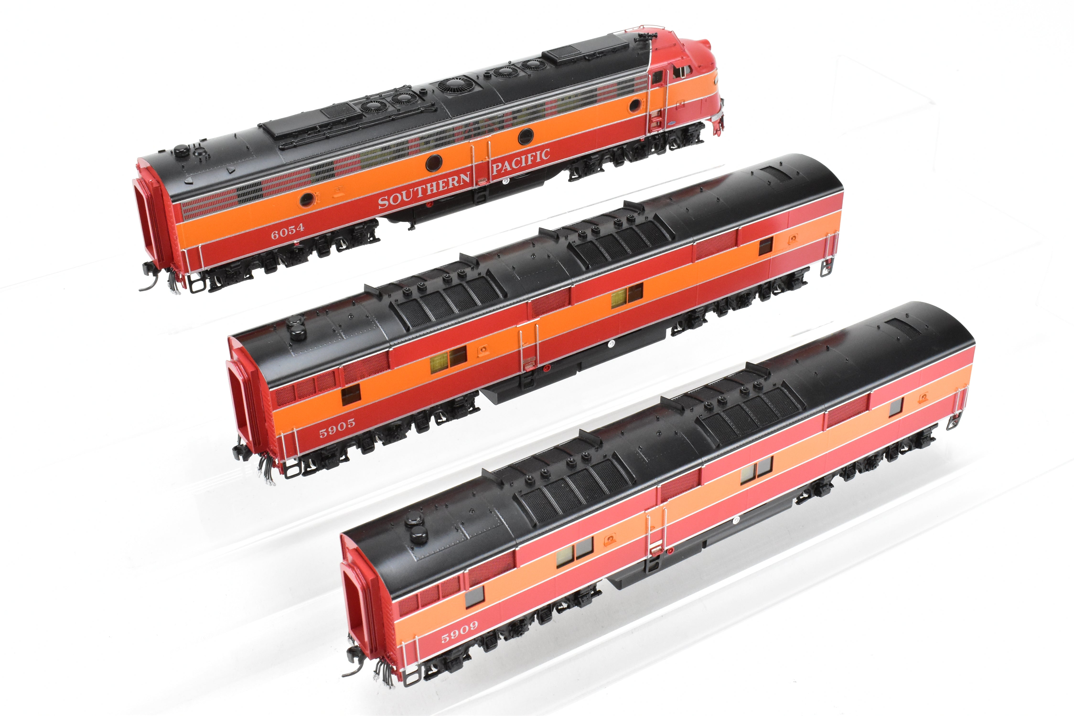 HO Scale Brass Challenger Imports Southern Pacific EMD E9A/E7B Set #6054/5905/5909