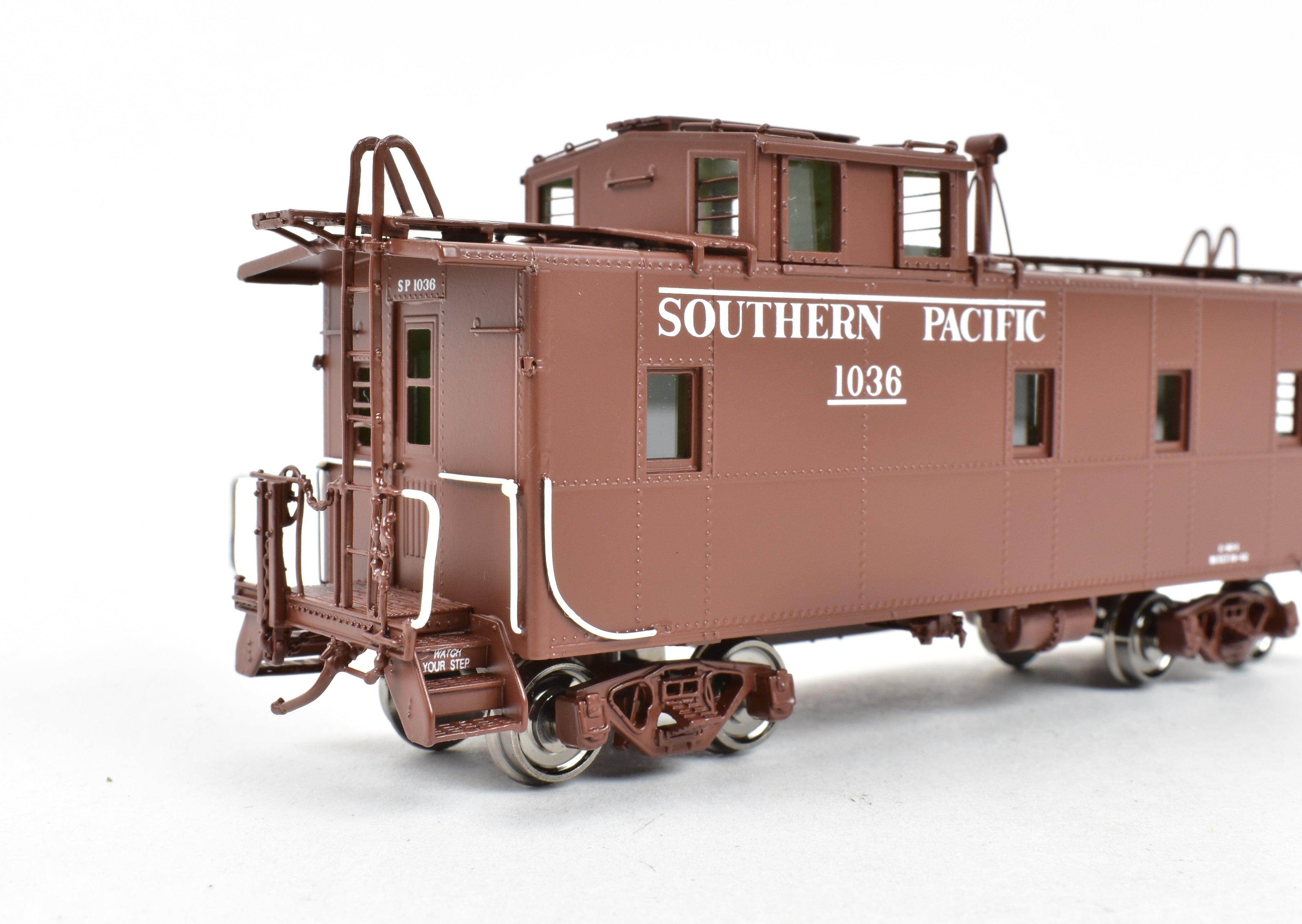 HO Scale Brass Southern Pacific Riveted Steel Caboose C-40-1 FP No. 1036 by Challenger Imports
