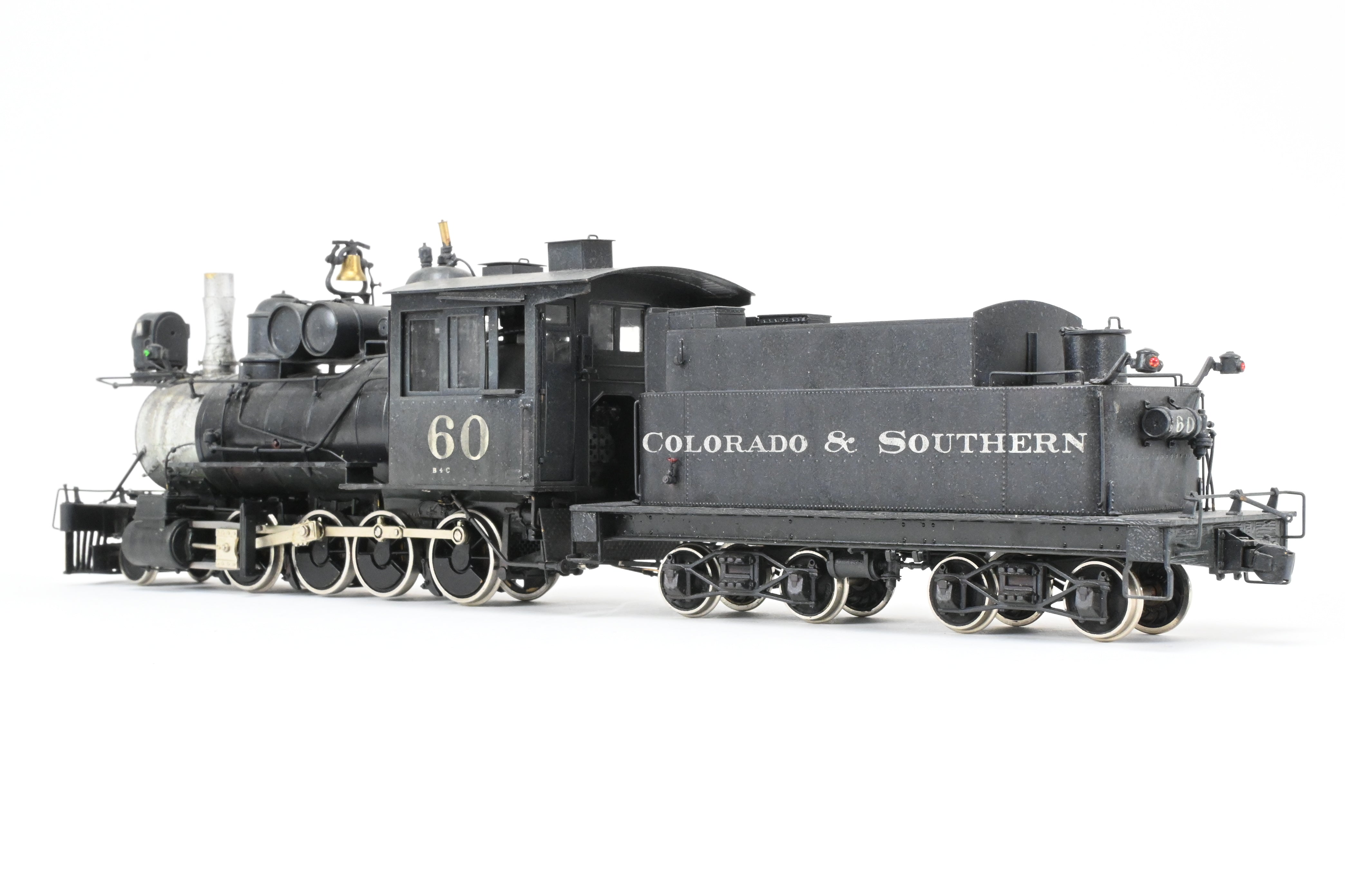 On3 Brass PSC Custom Painted & Weathered C&S Colorado & Southern #60 2-8-0 Locomotive