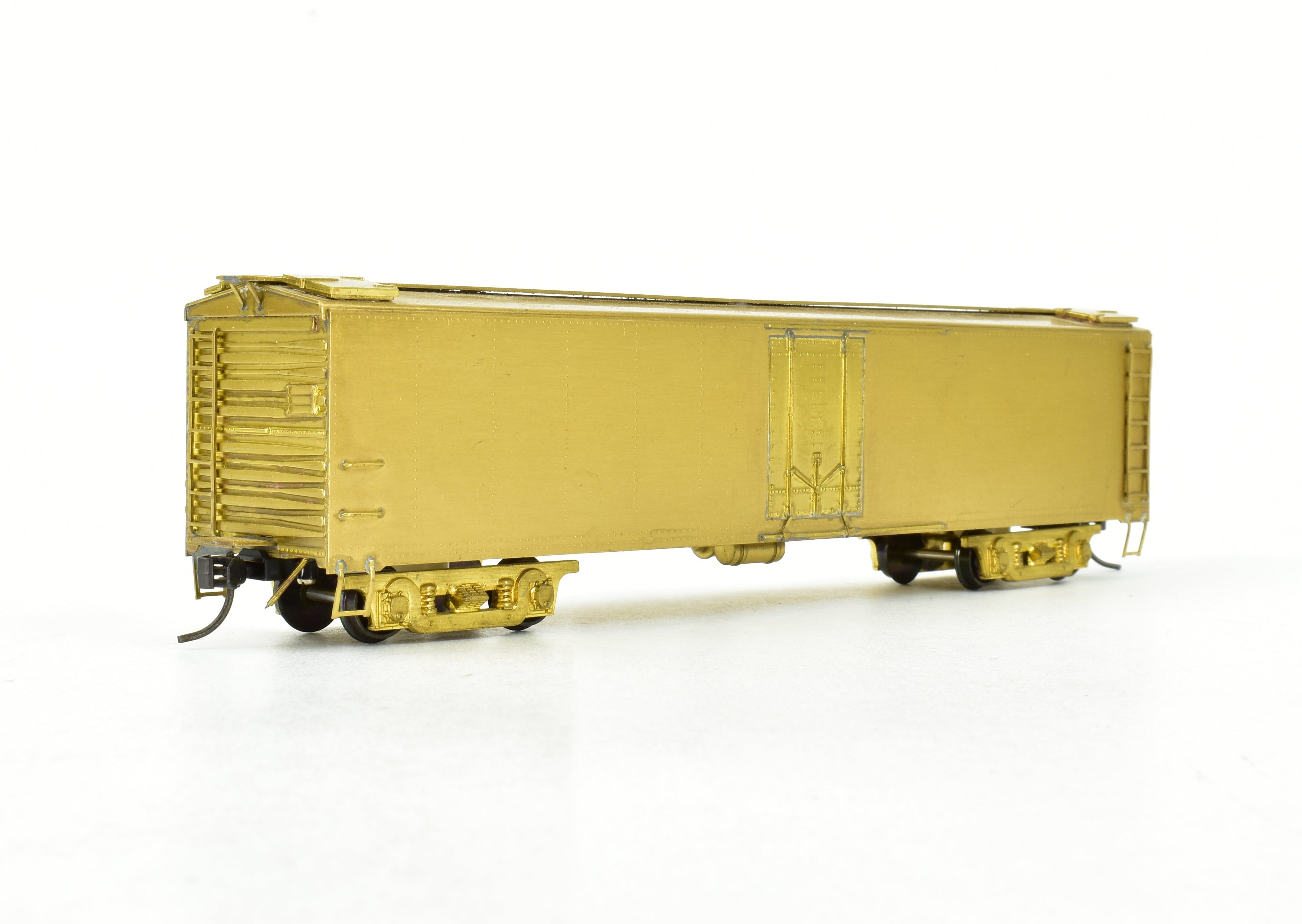 High - Quality HO Scale Brass Cascade Models Railway Express Agency (REA) 50 - Foot Steel Express Refrigerator Car for Model Trains