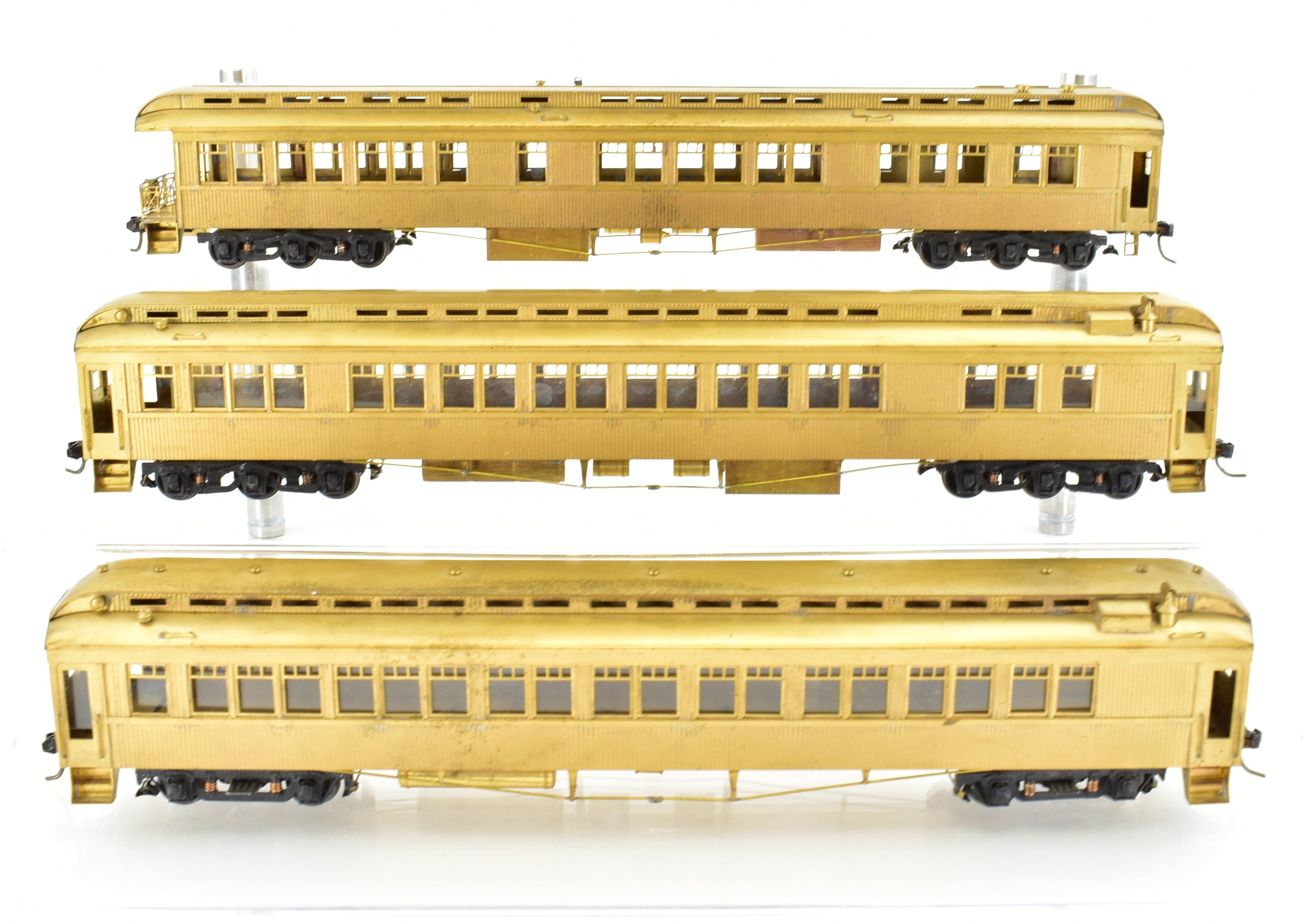 Canadian Pacific Railway Kettle Valley Brass Passenger Cars with Central Valley Trucks