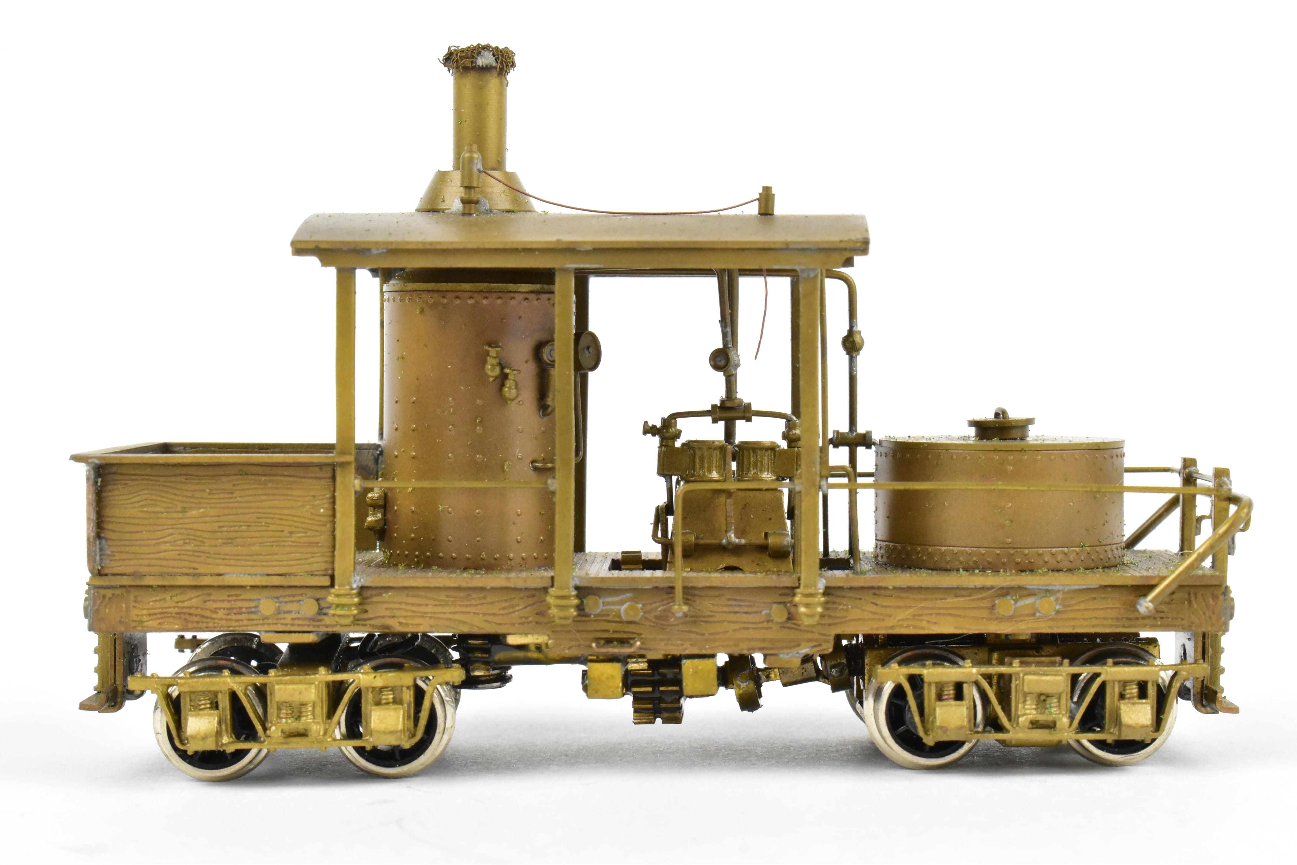 HO Scale Brass NWSL 12-Ton Climax Vertical Boiler Logging Locomotive
