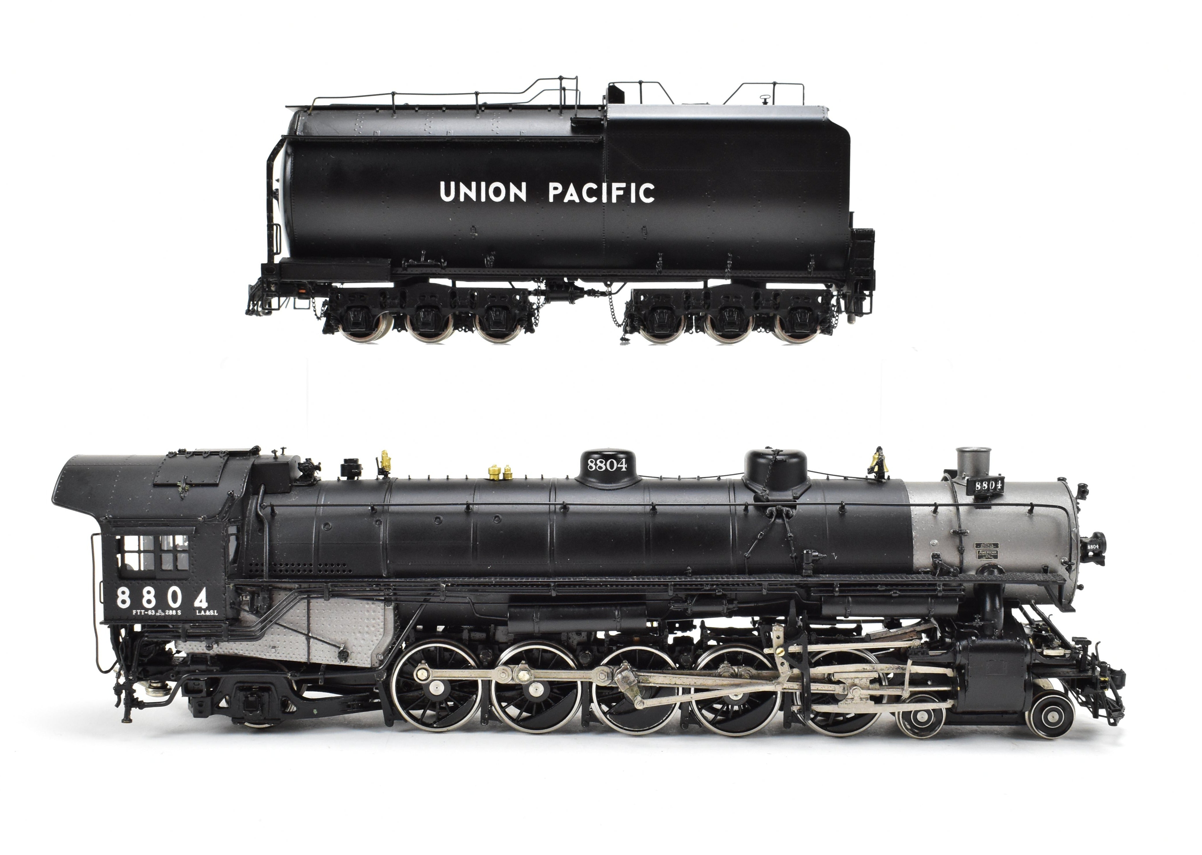 HO Scale Brass Precision Scale Co. Union Pacific Class 4 - 10 - 2 Three - Cylinder Freight/Passenger Model Train #8804 in As - Is Condition