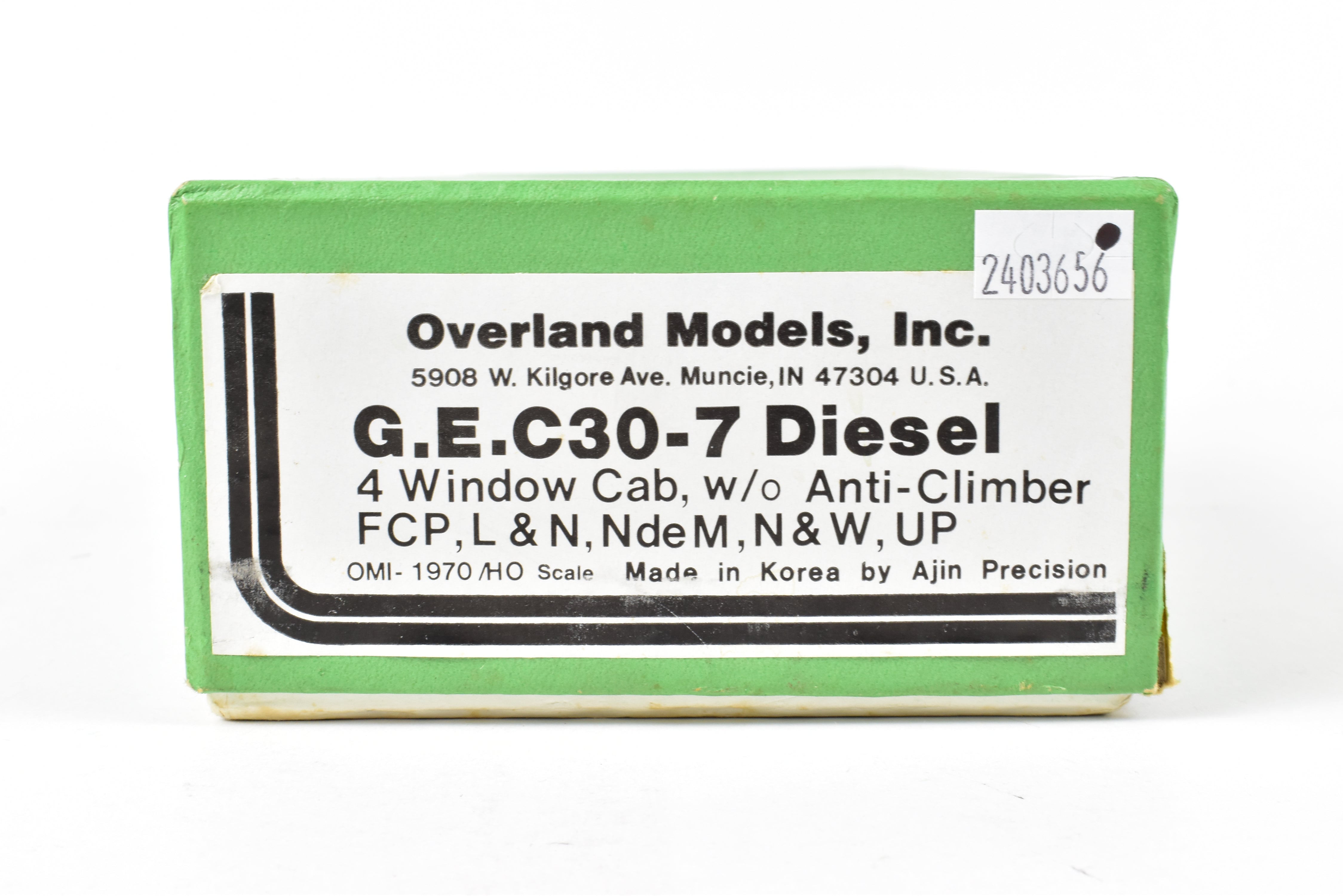 HO Scale Brass Diesel Locomotive Model - Overland Models, Inc. Union Pacific GE C - 30 - 7 with 4 - Window Cab and without Anticlimber CP