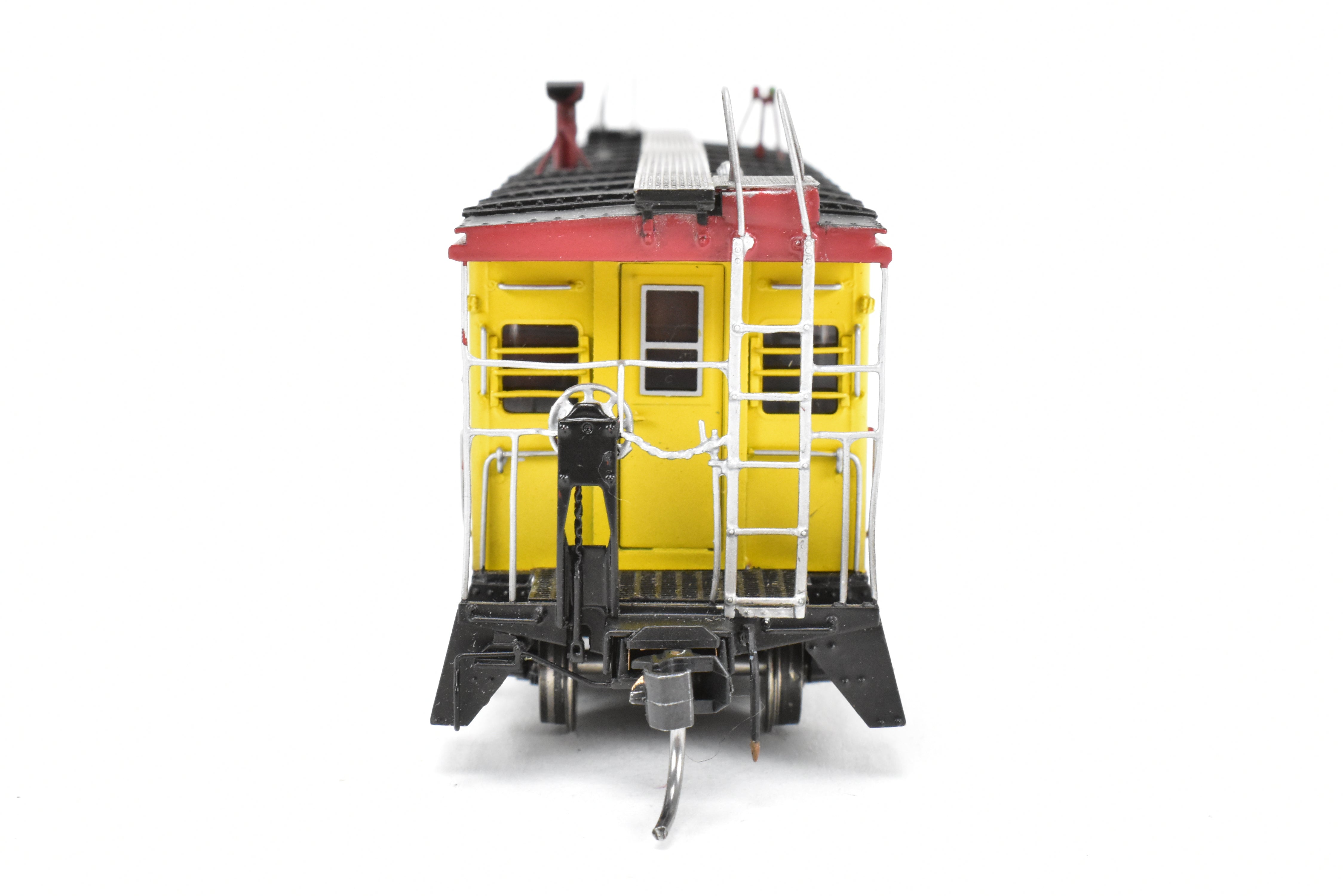 HO Scale Brass Model - Overland Models, Inc. (OMI) Custom Weathered Rock Island Bay - Window Caboose for Pool Service