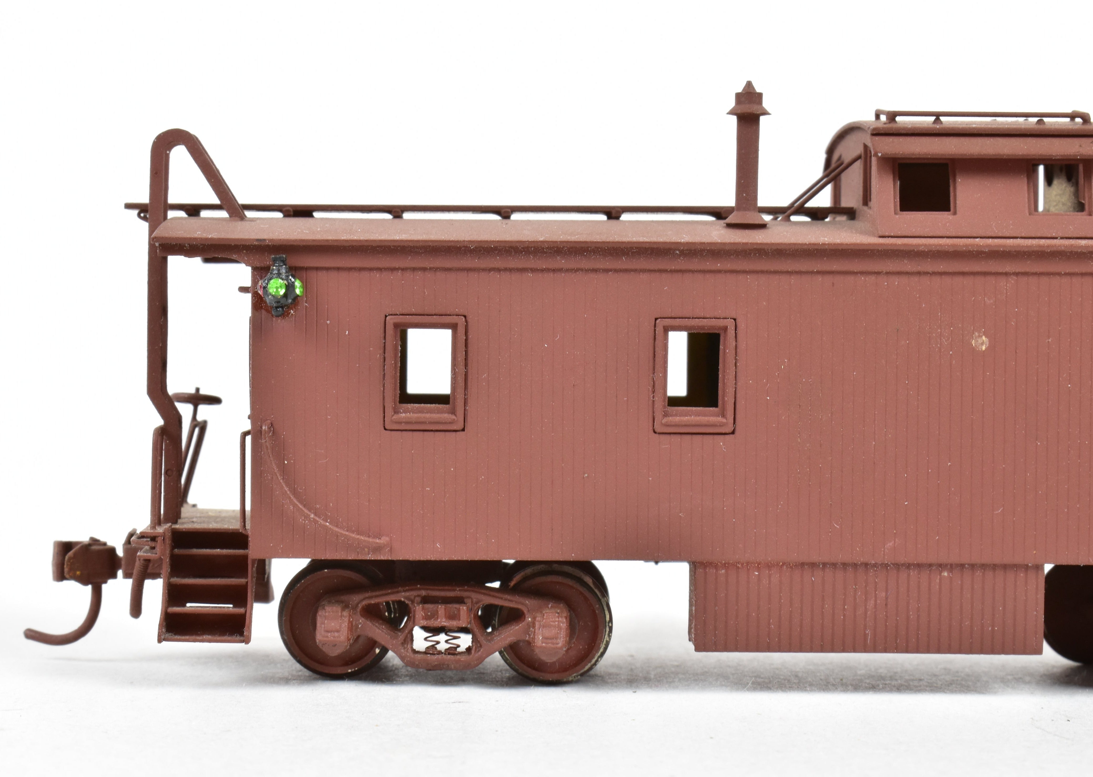 HO Brass Trains Inc. Union Pacific CA-1 Unlettered Painted Wood Caboose, No Box
