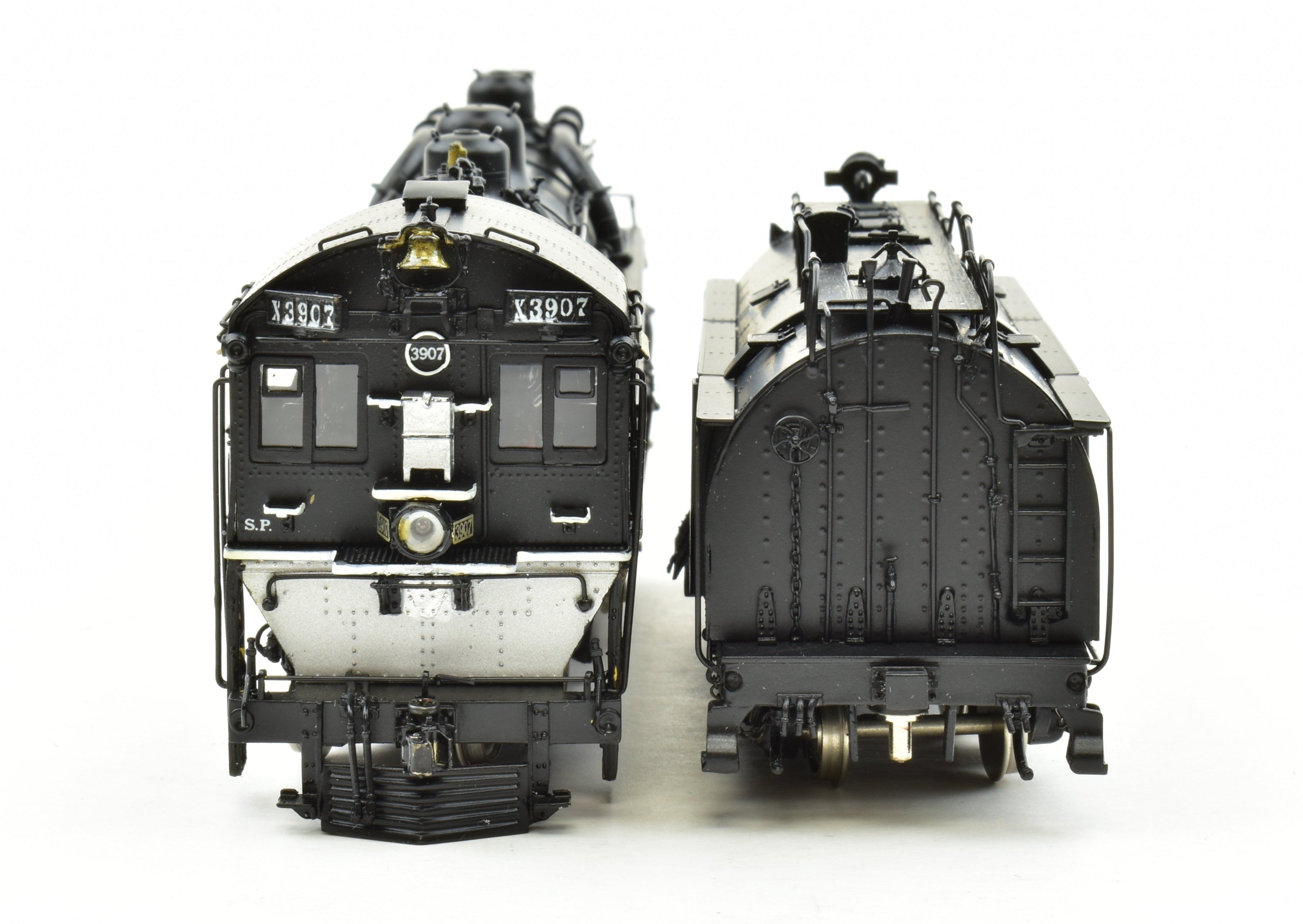 HO Scale Brass Key Imports Southern Pacific AM - 2 4 - 6 - 6 - 2 Cab Forward #3907 Post - War Model