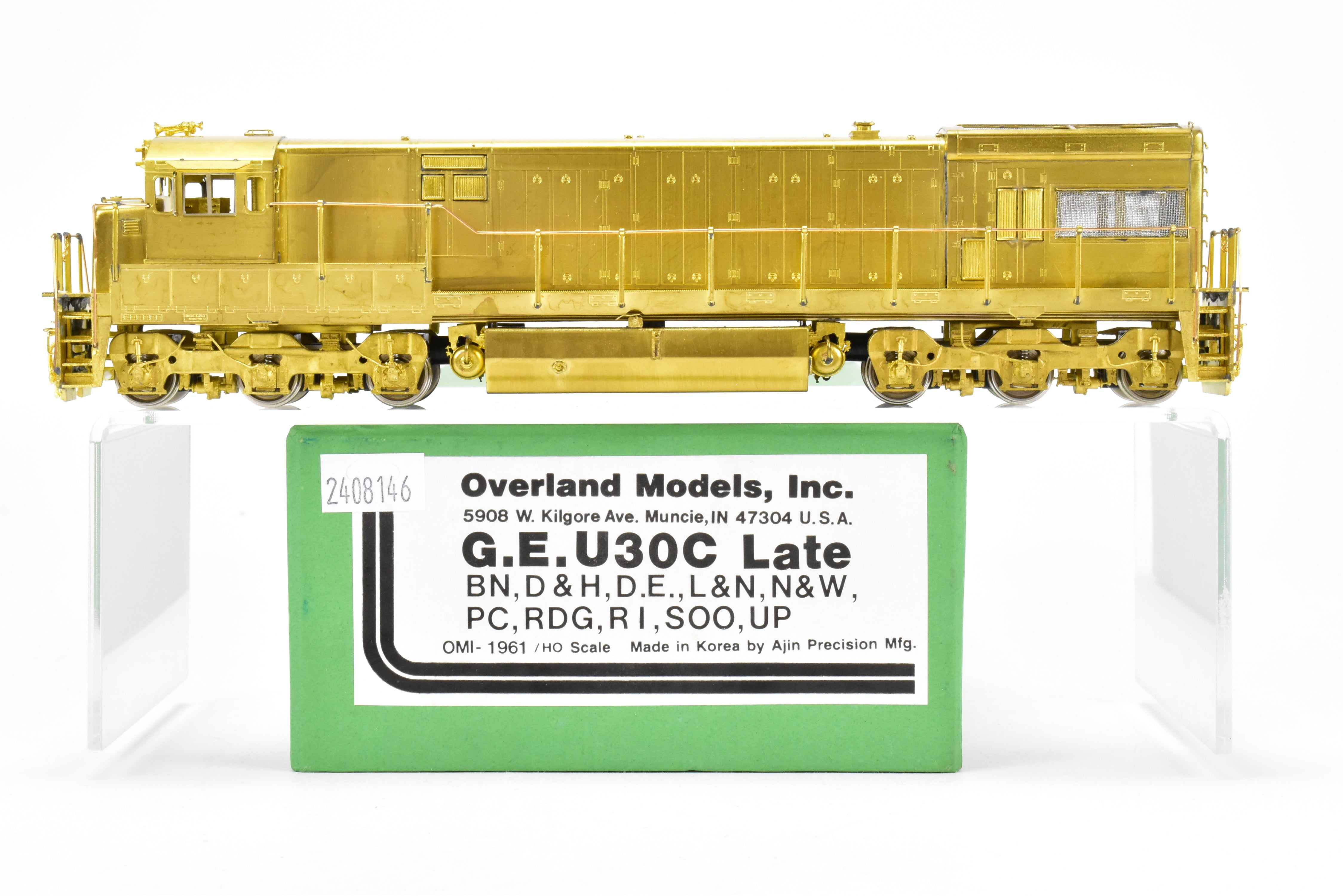 HO Scale Brass GE U30C Late Version Models by Overland Models Inc for Various Roads