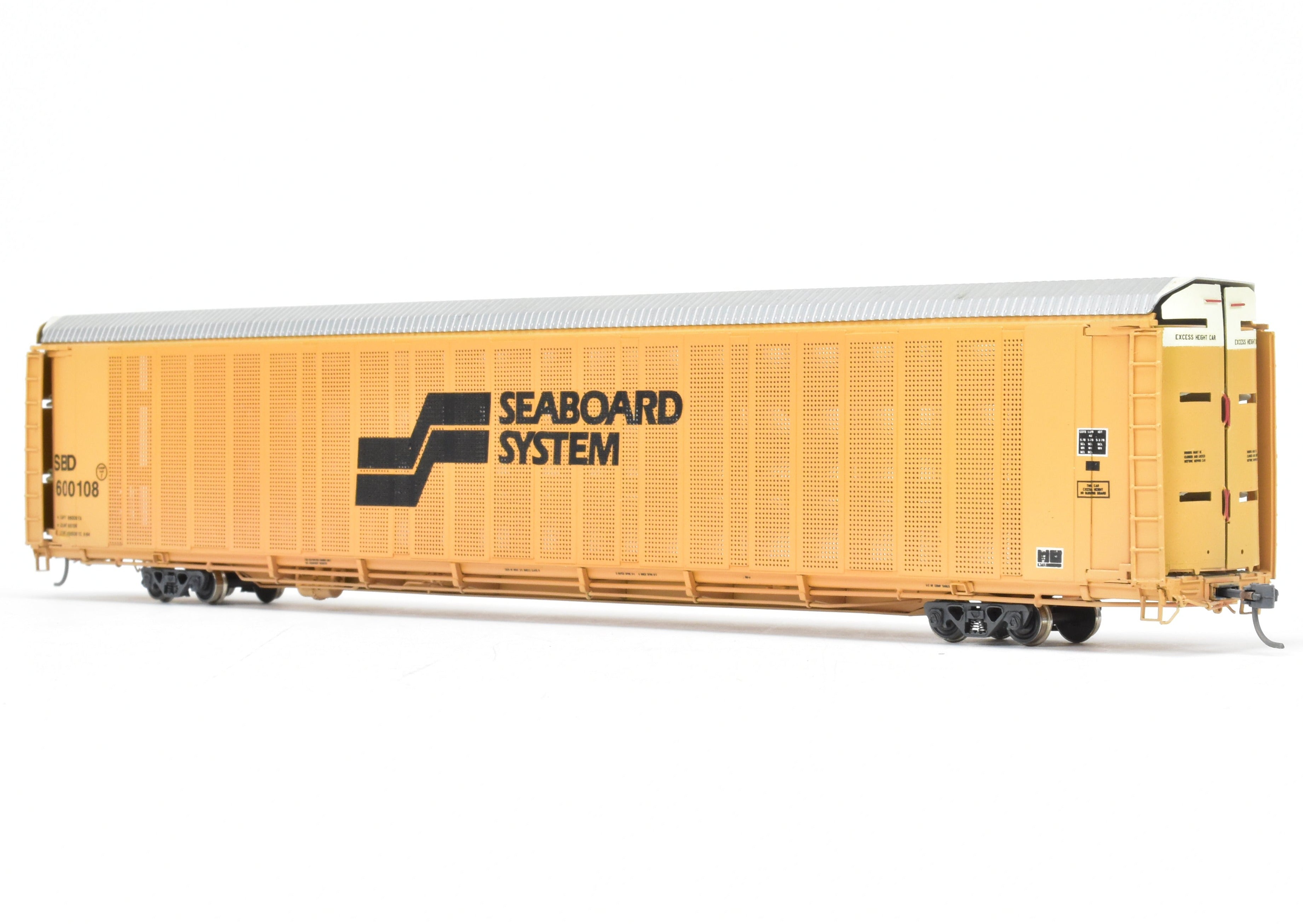 HO Brass OMI Overland Models Seaboard System Auto Rack No. 600108