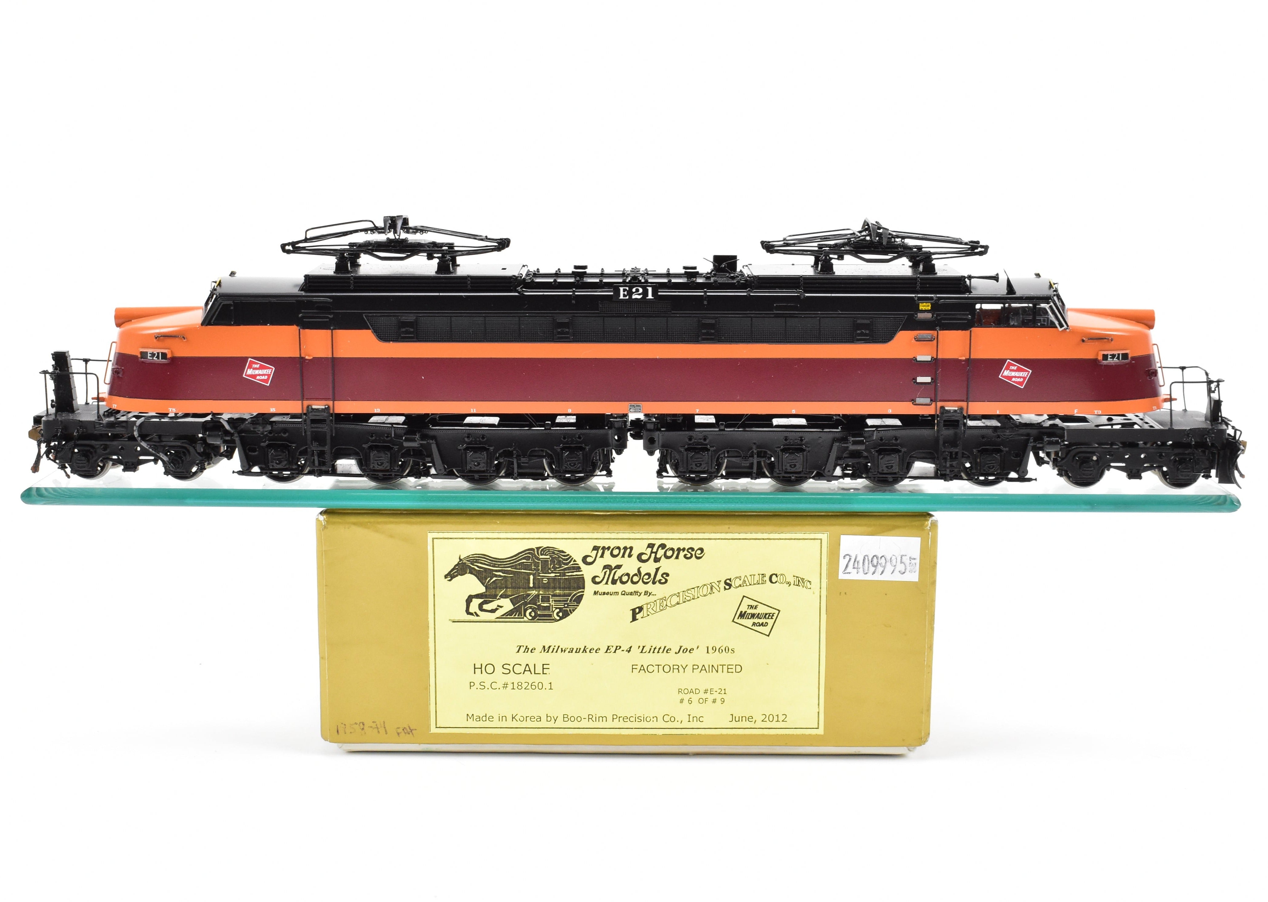 HO Scale Brass Precision Model Train - Precision Scale Co. MILW - Milwaukee Road EP - 4 Little Joe FP in 1960s Scheme No. E - 21