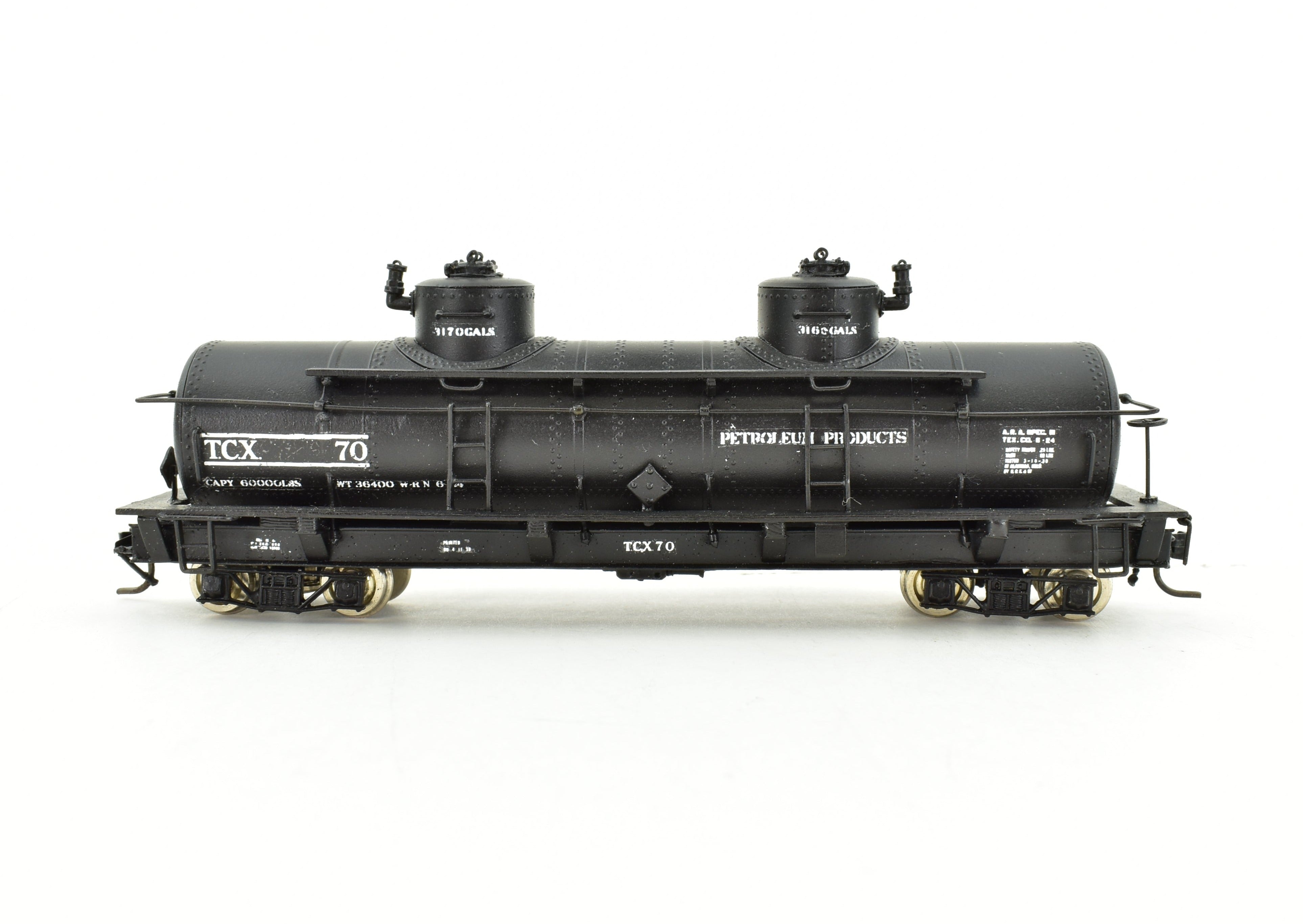 HOn3 Custom Painted Brass Texaco Oil Bunker Tank Car TCX #70 by Westside Model Co.