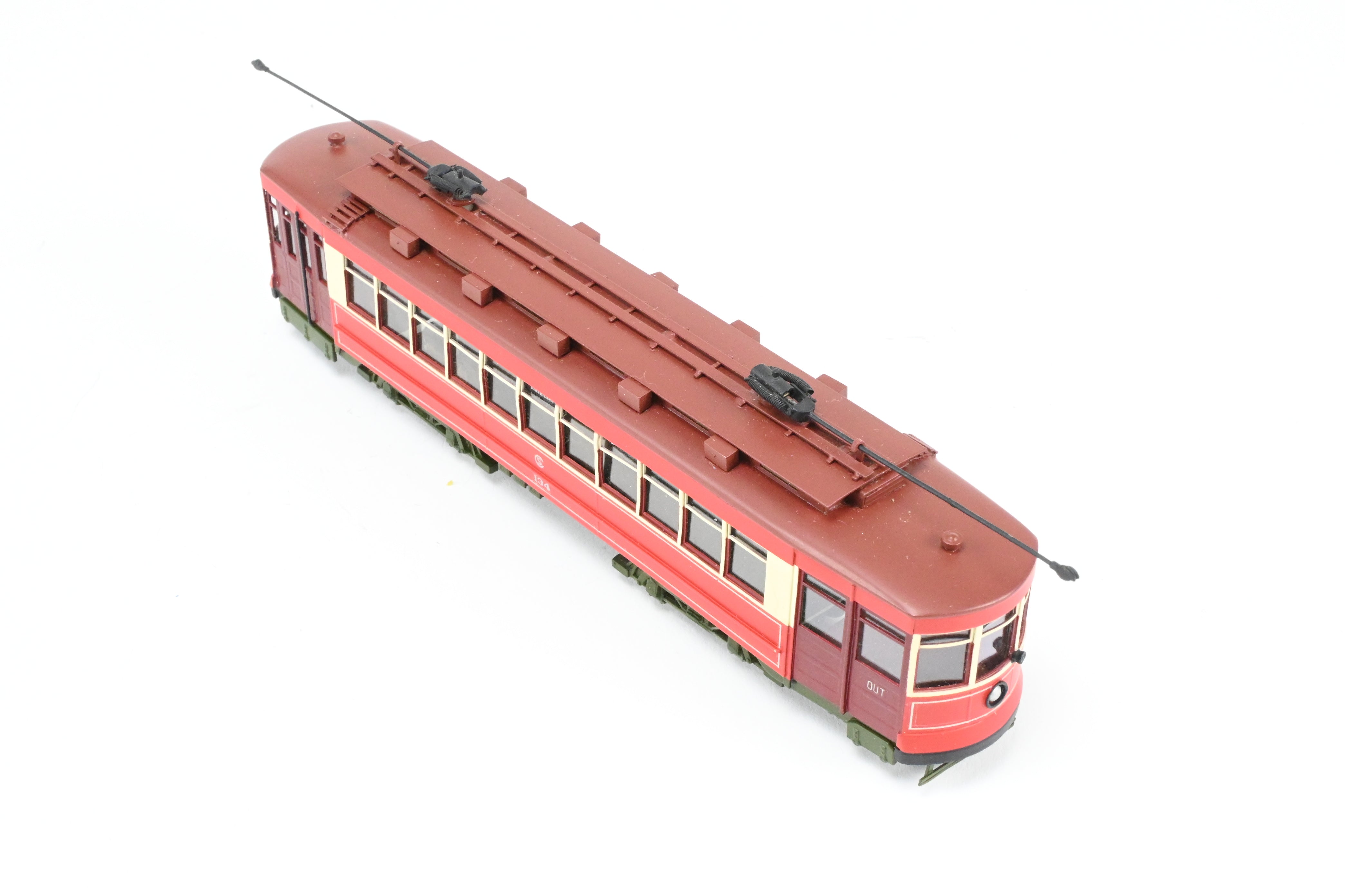 High - Quality HO Scale Brass Chicago Surface Lines Pullman Car Model - Fairfield Models 343 CSL, Custom Painted as No. 134, with Reboxx Packaging