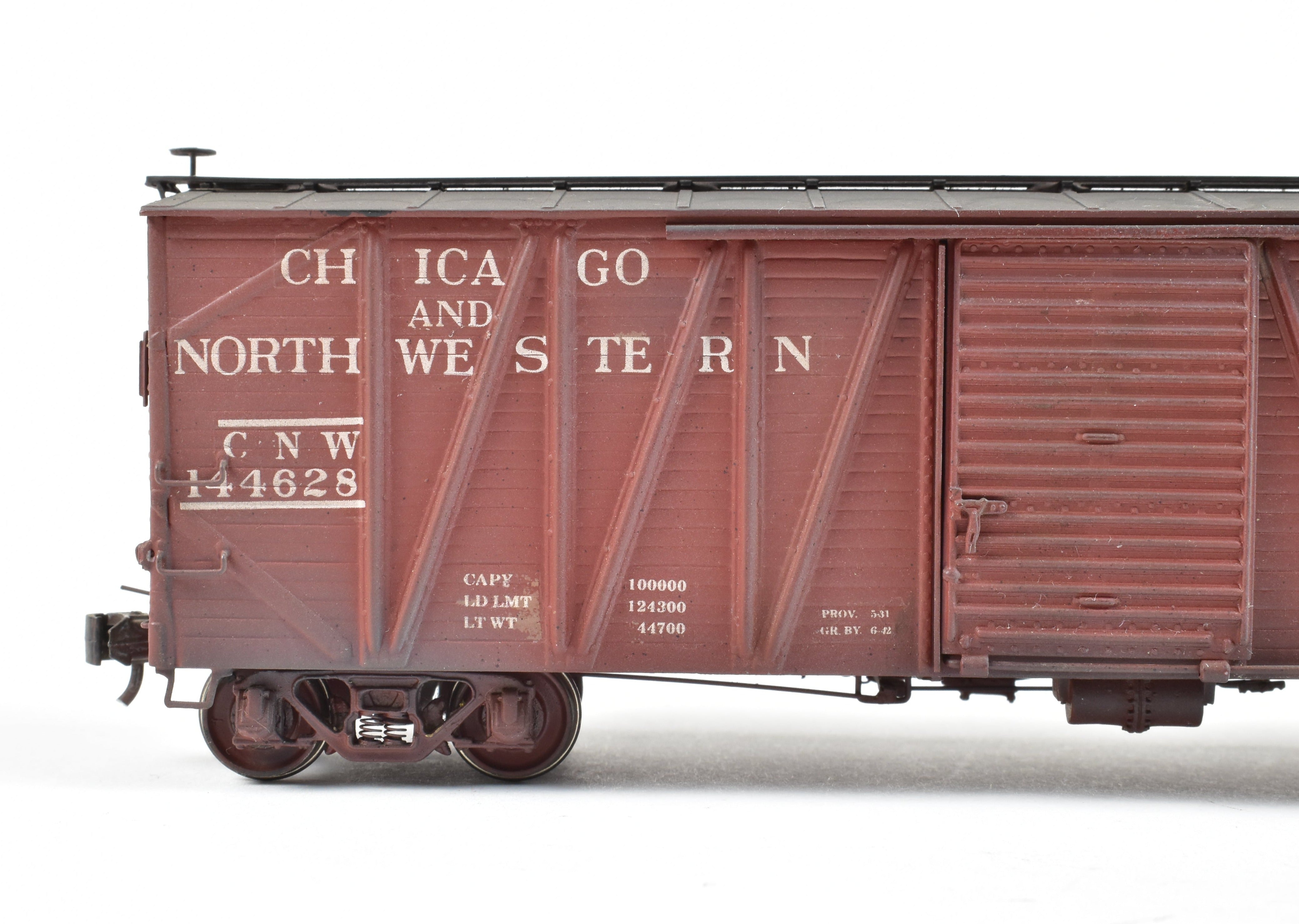 HO Brass OMI C&NW Custom Painted USRA Single Sheath Boxcar Model