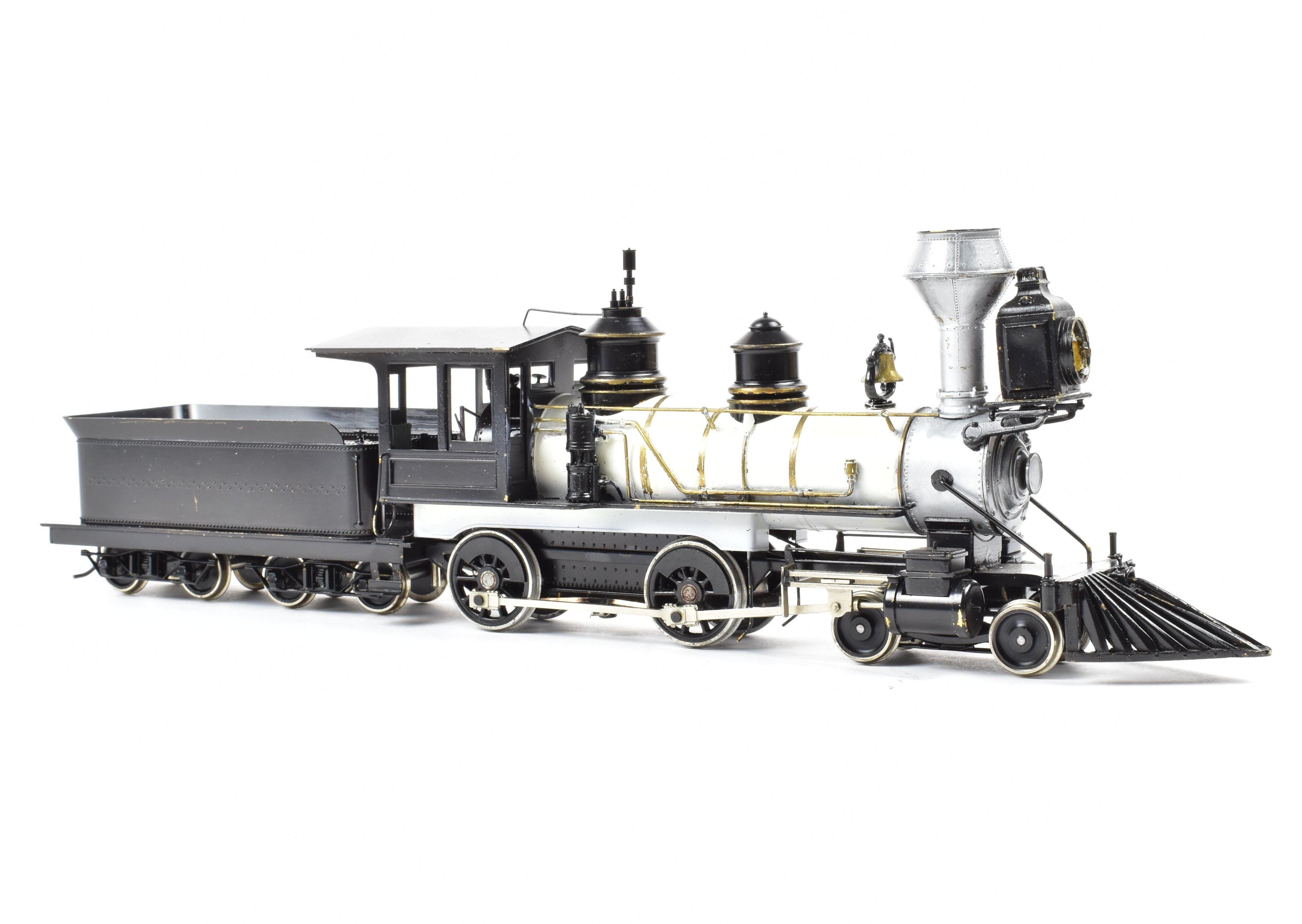 On3 Scale Brass Model Train - Northwest Short Line (NWSL) Baldwin 4-4-0 Locomotive with Custom Detailing and Painting (AS-IS Condition)