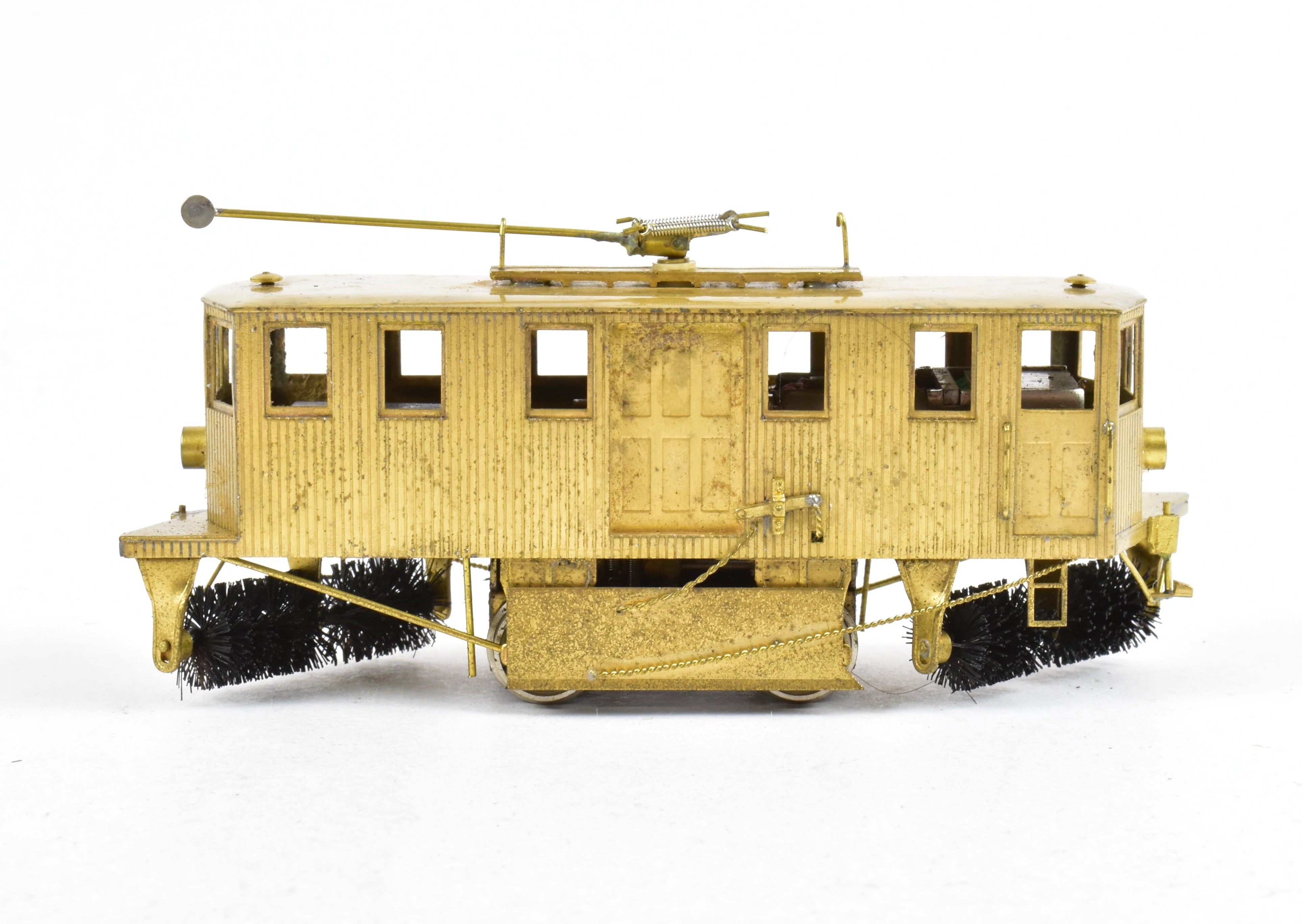 HO Scale Brass Fairfield Single Truck Sweeper Model - No Box, Nice Condition